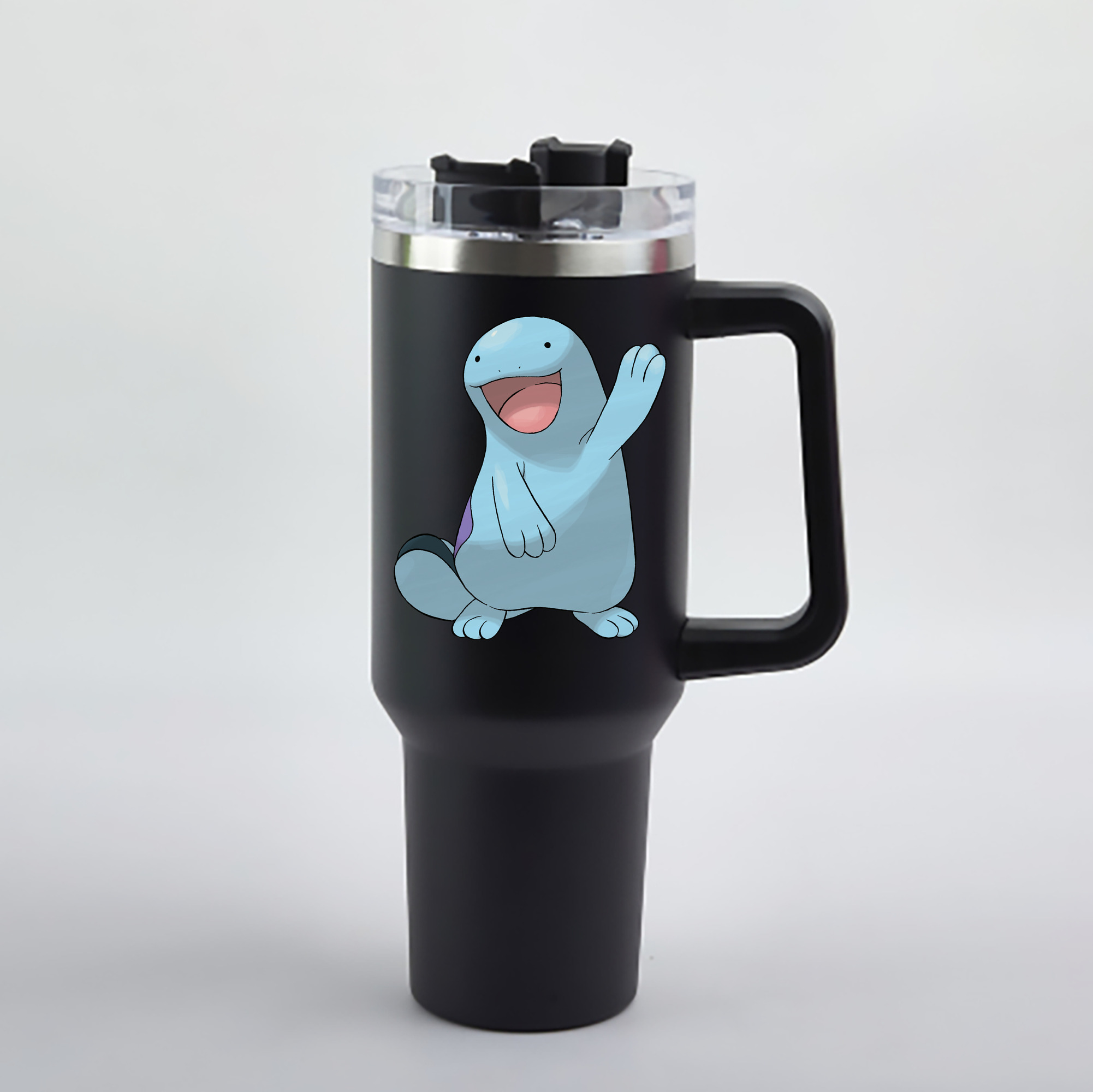 （画像用） ポケットモンスター Pokémon 1200mL車用タンブラー - クリスタルステッカー（プラスチックストロー付き）