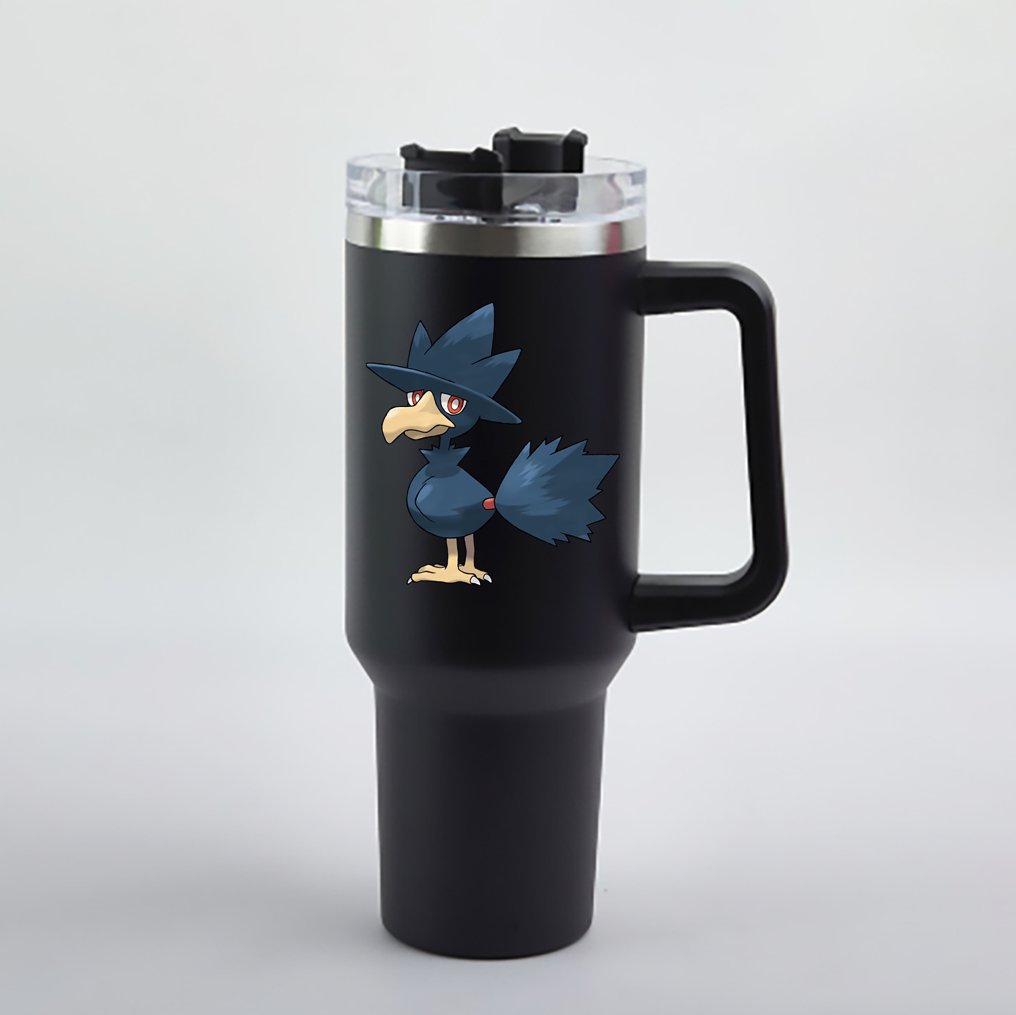 （画像用） ポケットモンスター Pokémon 1200mL車用タンブラー - クリスタルステッカー（プラスチックストロー付き）
