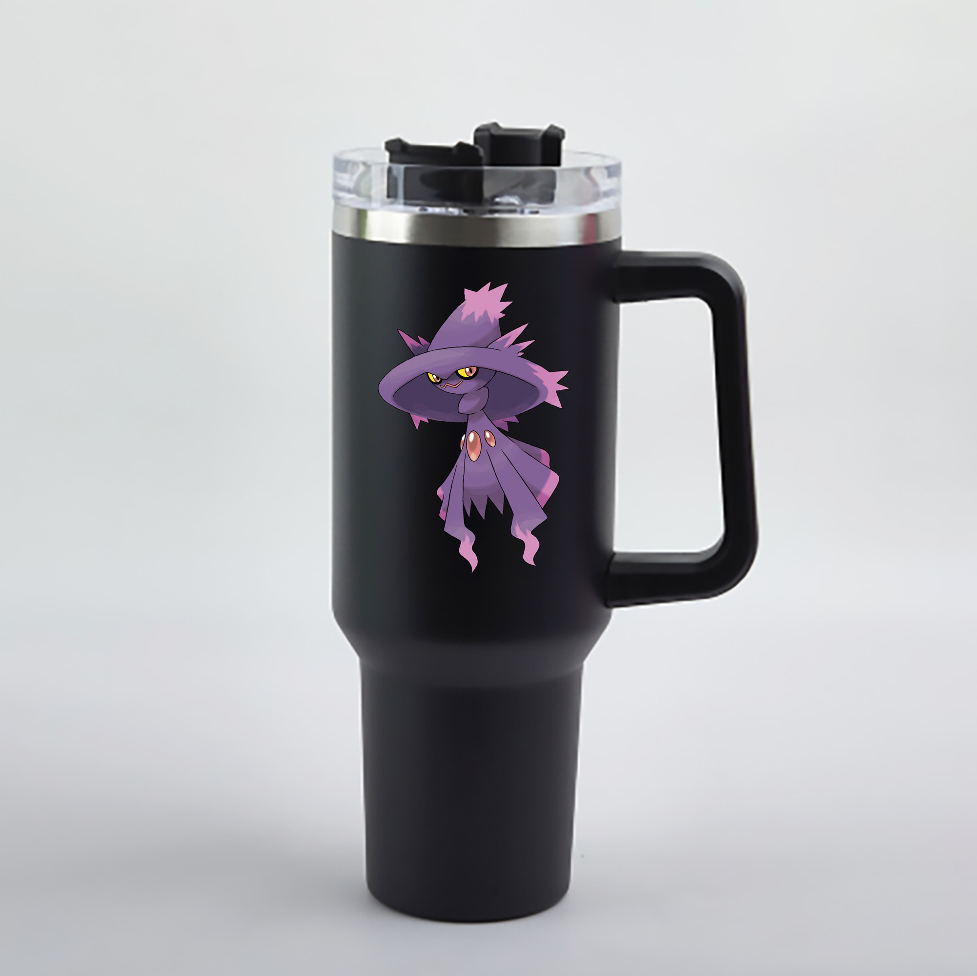 （画像用） ポケットモンスター Pokémon 1200mL車用タンブラー - クリスタルステッカー（プラスチックストロー付き）