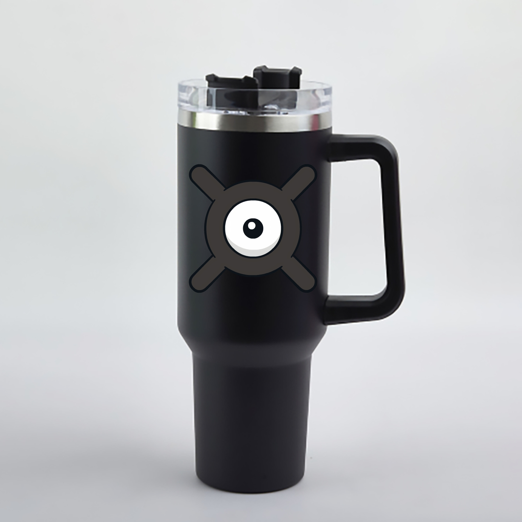 （画像用） ポケットモンスター Pokémon 1200mL車用タンブラー - クリスタルステッカー（プラスチックストロー付き）
