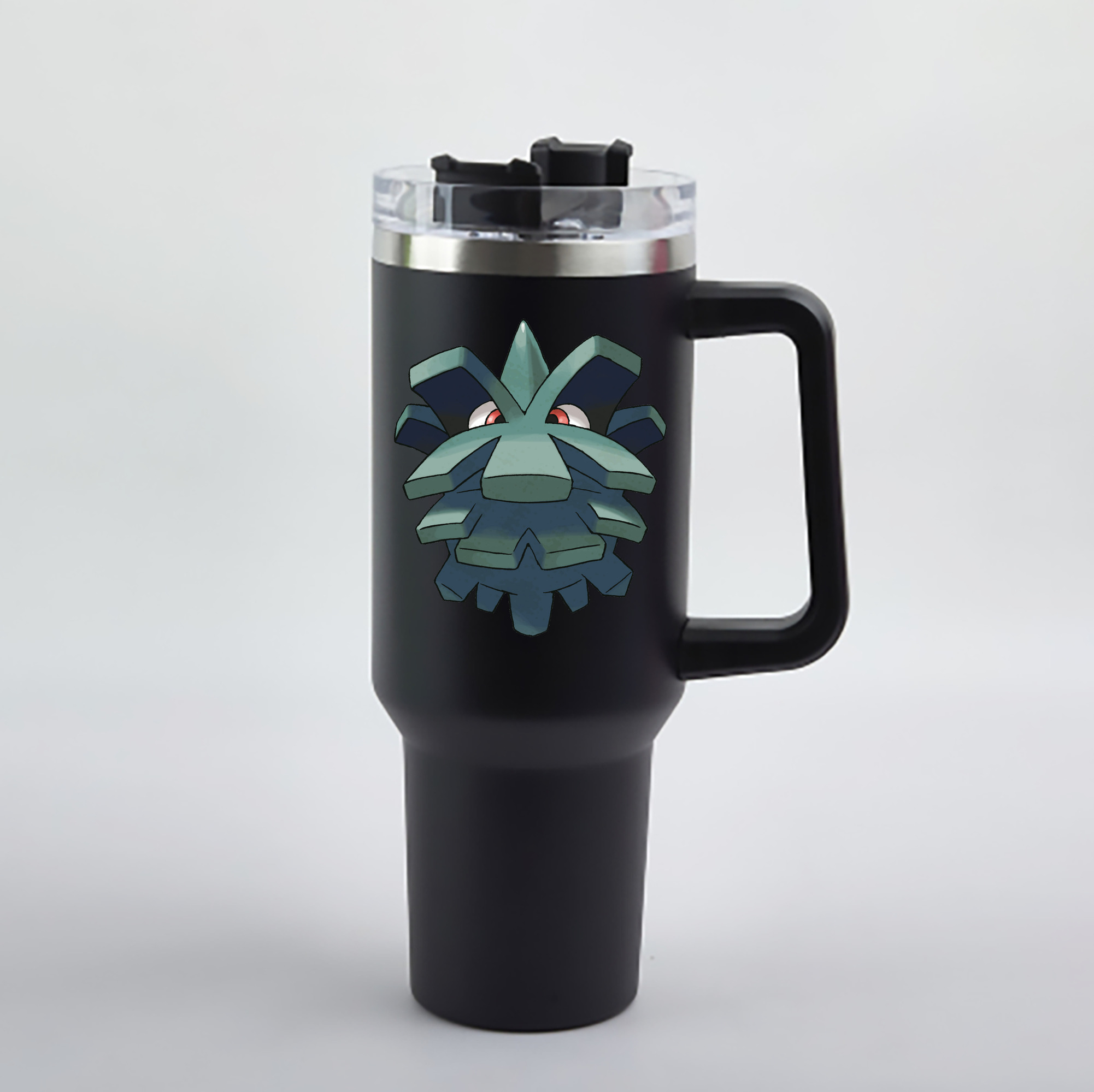 （画像用） ポケットモンスター Pokémon 1200mL車用タンブラー - クリスタルステッカー（プラスチックストロー付き）