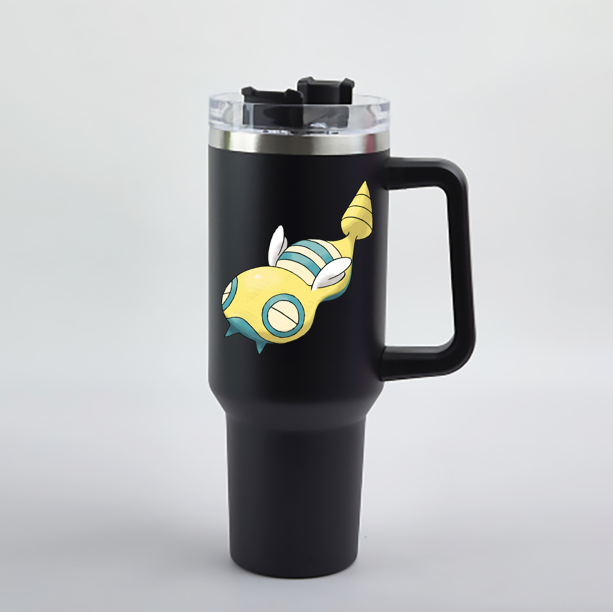 （画像用） ポケットモンスター Pokémon 1200mL車用タンブラー - クリスタルステッカー（プラスチックストロー付き）