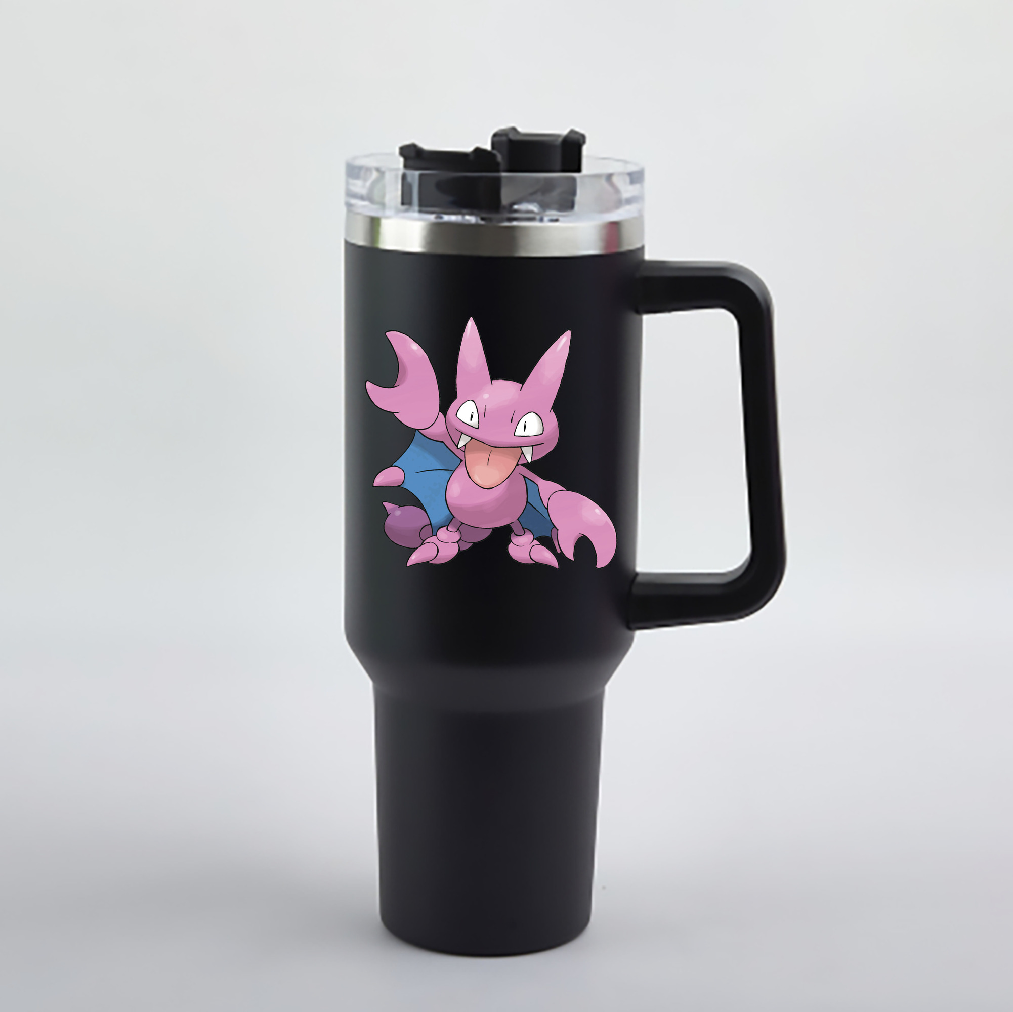 （画像用） ポケットモンスター Pokémon 1200mL車用タンブラー - クリスタルステッカー（プラスチックストロー付き）