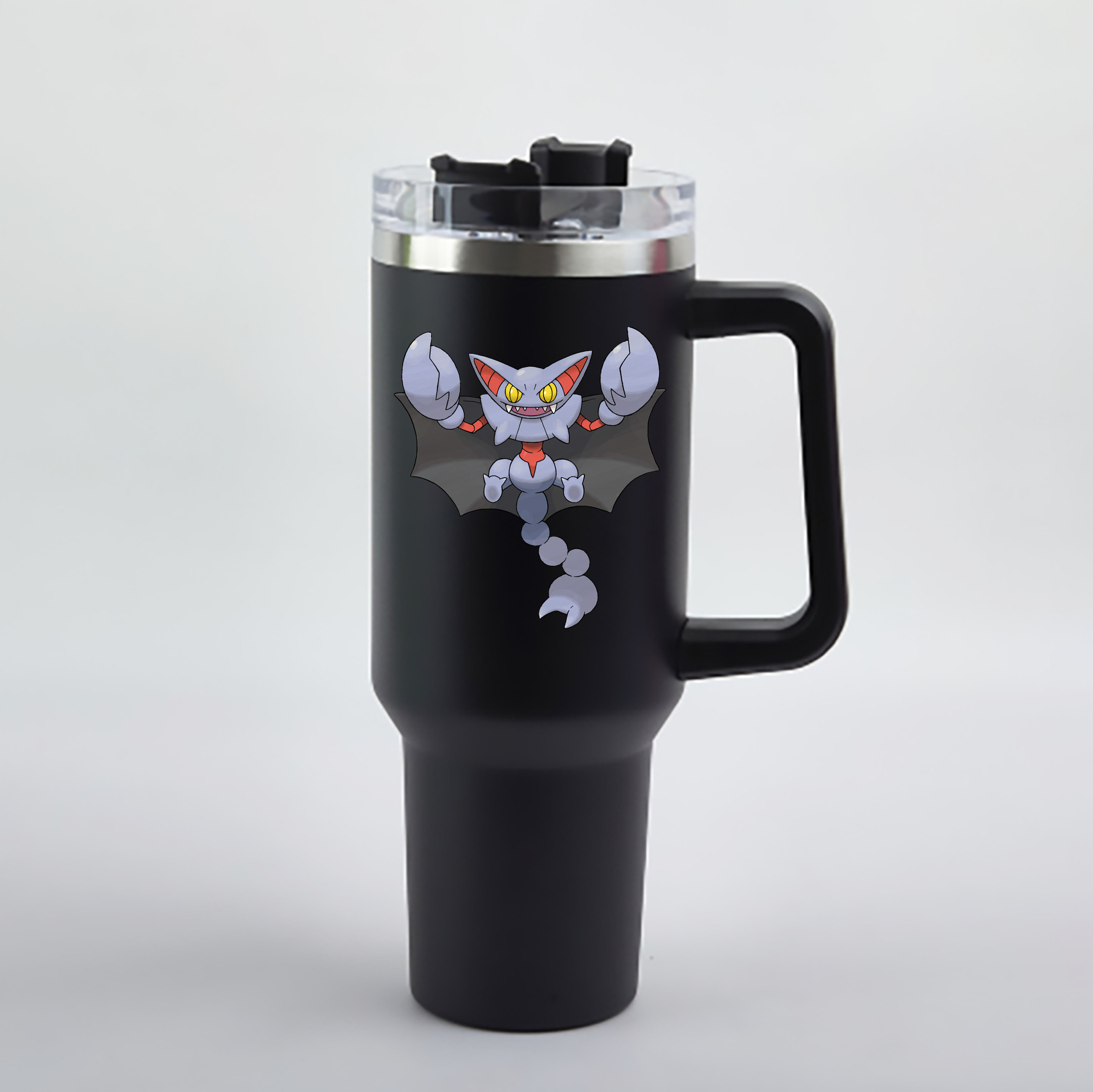 （画像用） ポケットモンスター Pokémon 1200mL車用タンブラー - クリスタルステッカー（プラスチックストロー付き）