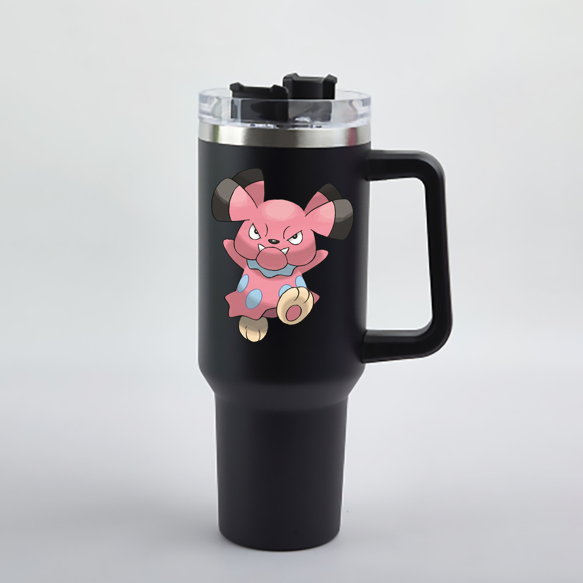 （画像用） ポケットモンスター Pokémon 1200mL車用タンブラー - クリスタルステッカー（プラスチックストロー付き）