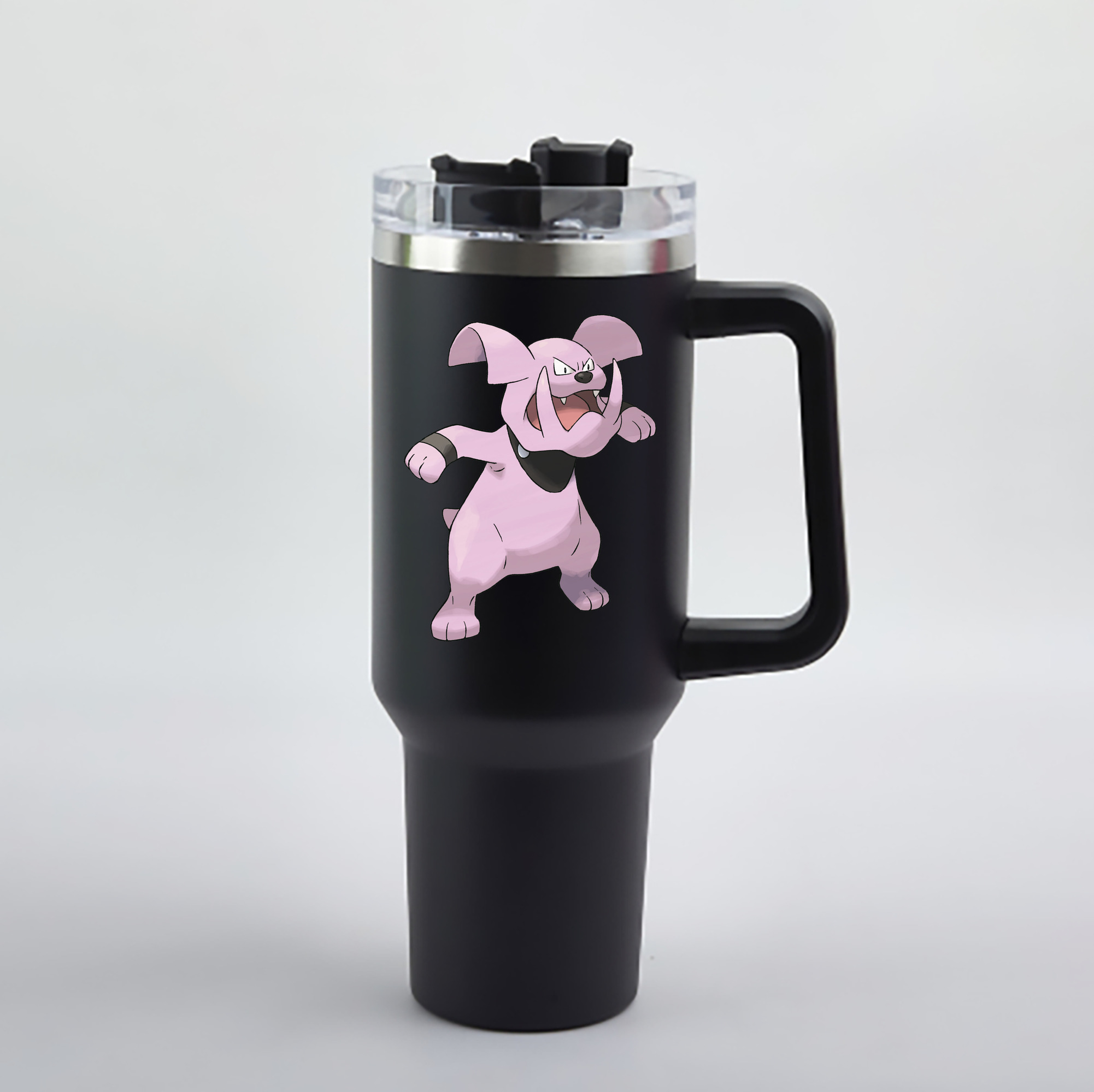 （画像用） ポケットモンスター Pokémon 1200mL車用タンブラー - クリスタルステッカー（プラスチックストロー付き）