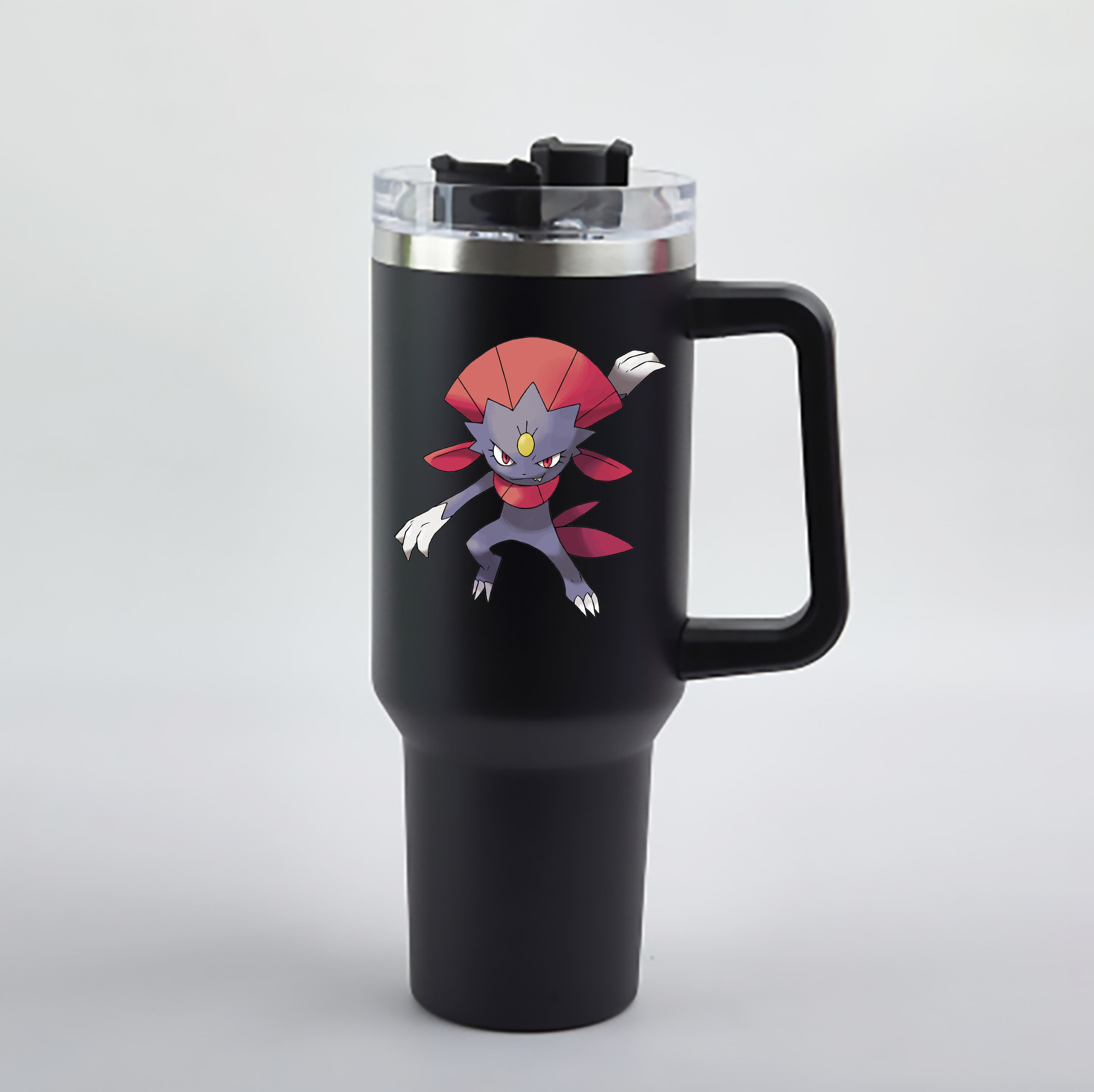 （画像用） ポケットモンスター Pokémon 1200mL車用タンブラー - クリスタルステッカー（プラスチックストロー付き）