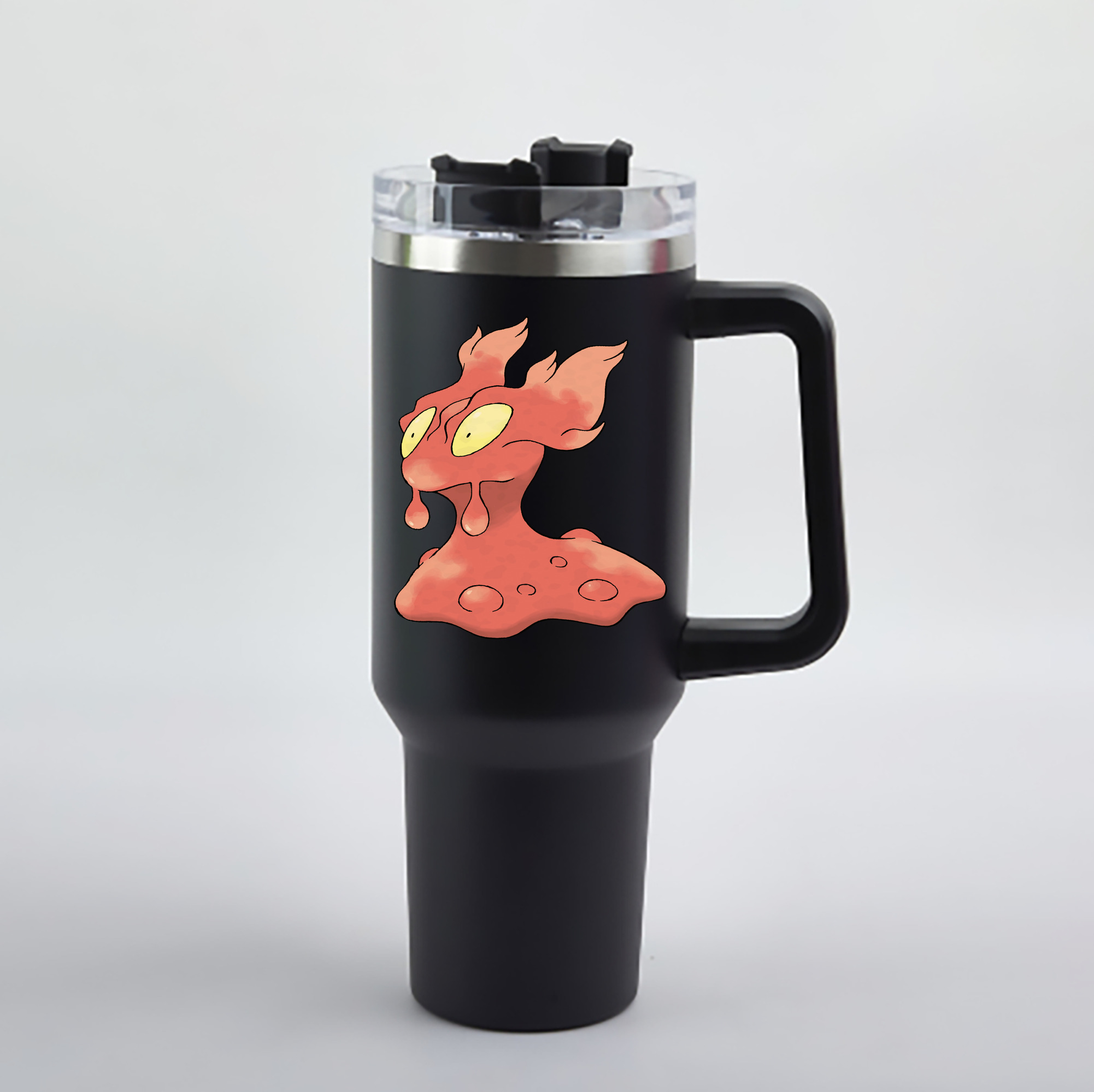 （画像用） ポケットモンスター Pokémon 1200mL車用タンブラー - クリスタルステッカー（プラスチックストロー付き）