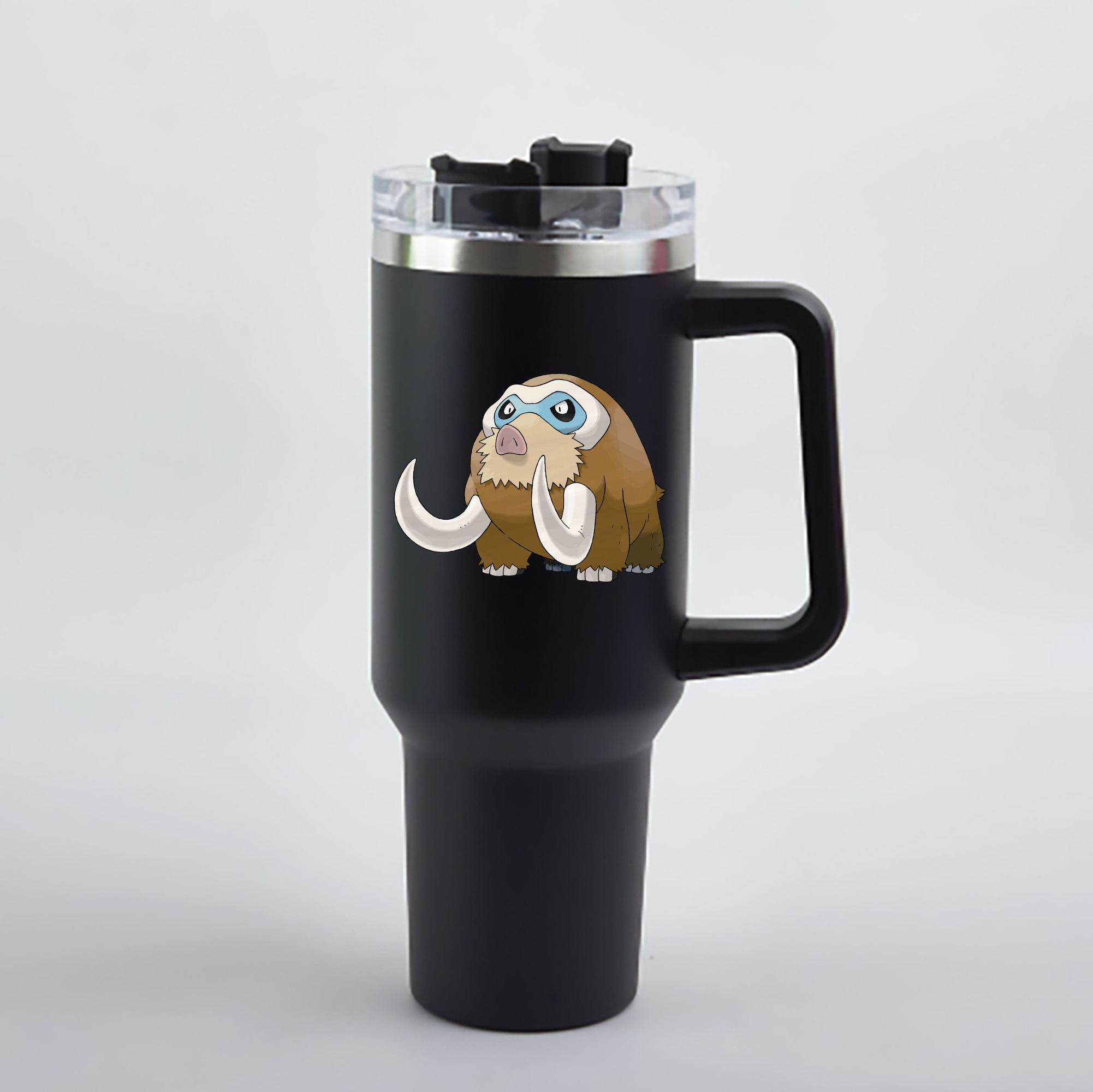 （画像用） ポケットモンスター Pokémon 1200mL車用タンブラー - クリスタルステッカー（プラスチックストロー付き）