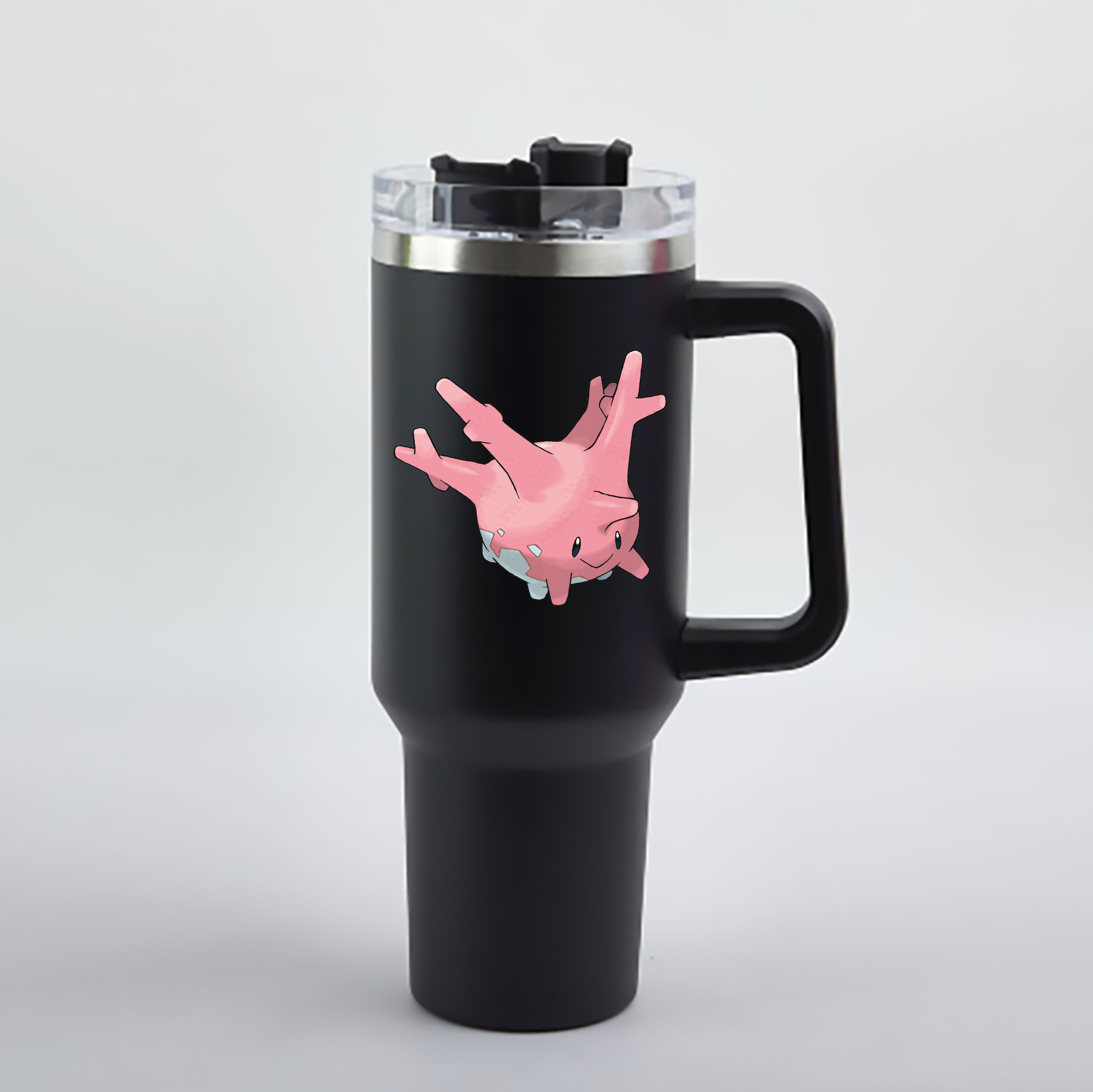 （画像用） ポケットモンスター Pokémon 1200mL車用タンブラー - クリスタルステッカー（プラスチックストロー付き）
