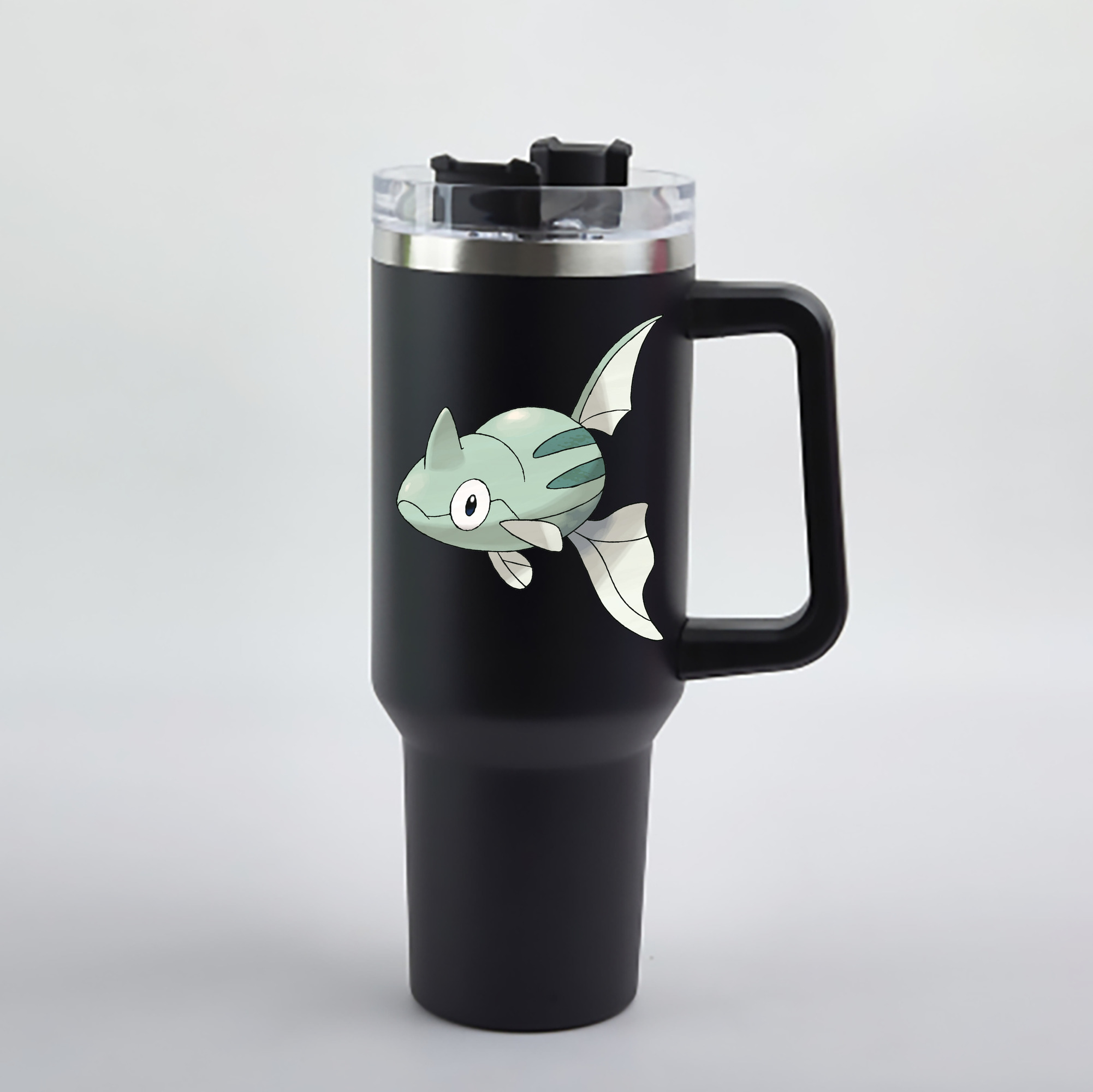 （画像用） ポケットモンスター Pokémon 1200mL車用タンブラー - クリスタルステッカー（プラスチックストロー付き）