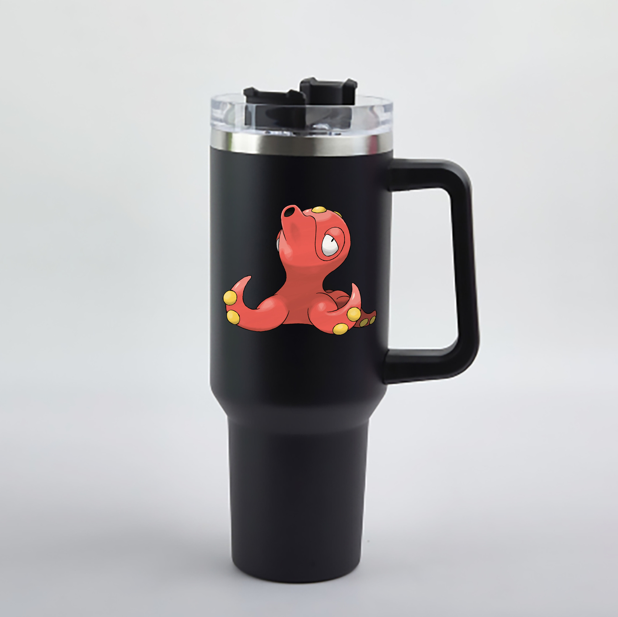 （画像用） ポケットモンスター Pokémon 1200mL車用タンブラー - クリスタルステッカー（プラスチックストロー付き）