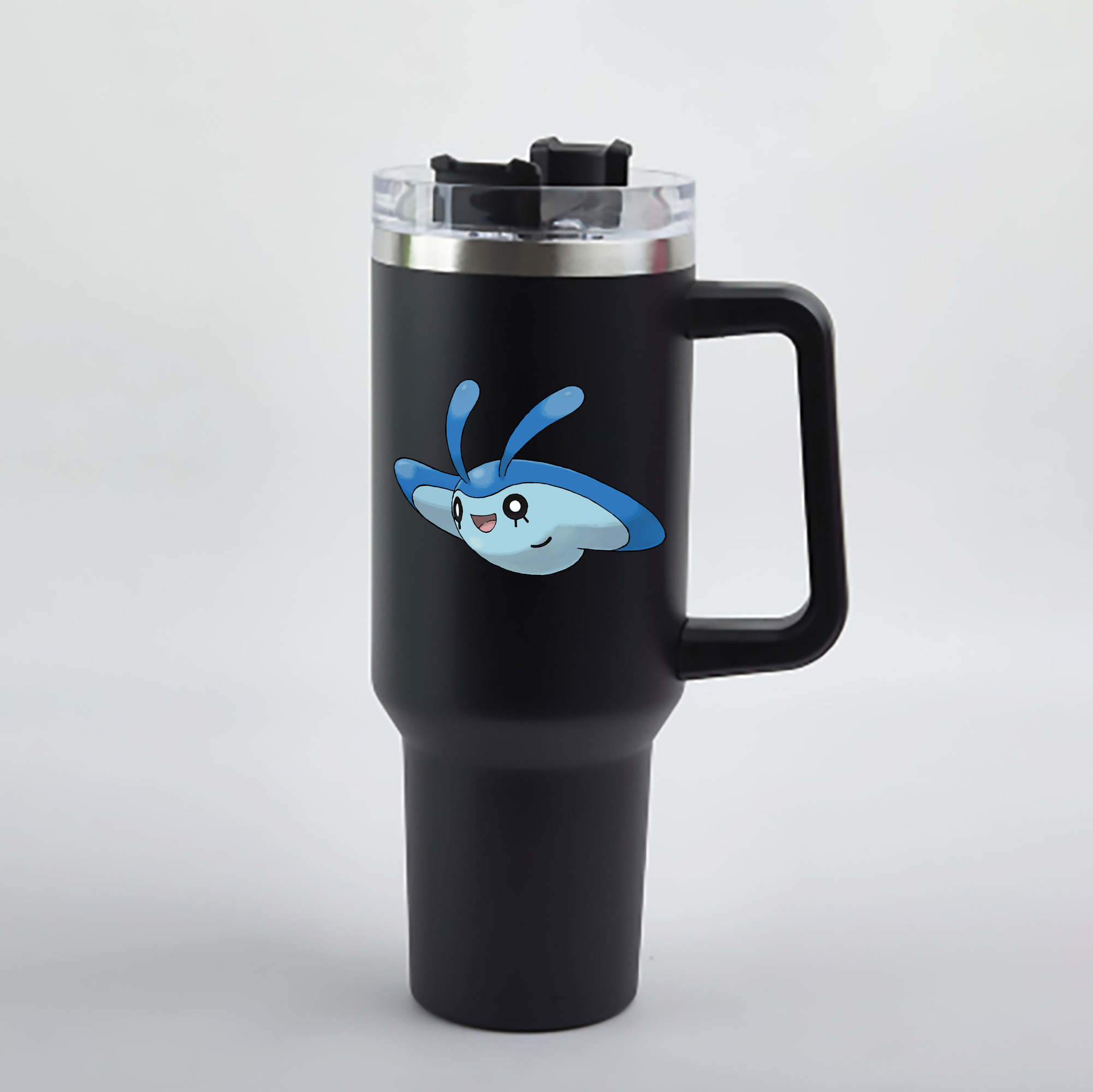 （画像用） ポケットモンスター Pokémon 1200mL車用タンブラー - クリスタルステッカー（プラスチックストロー付き）