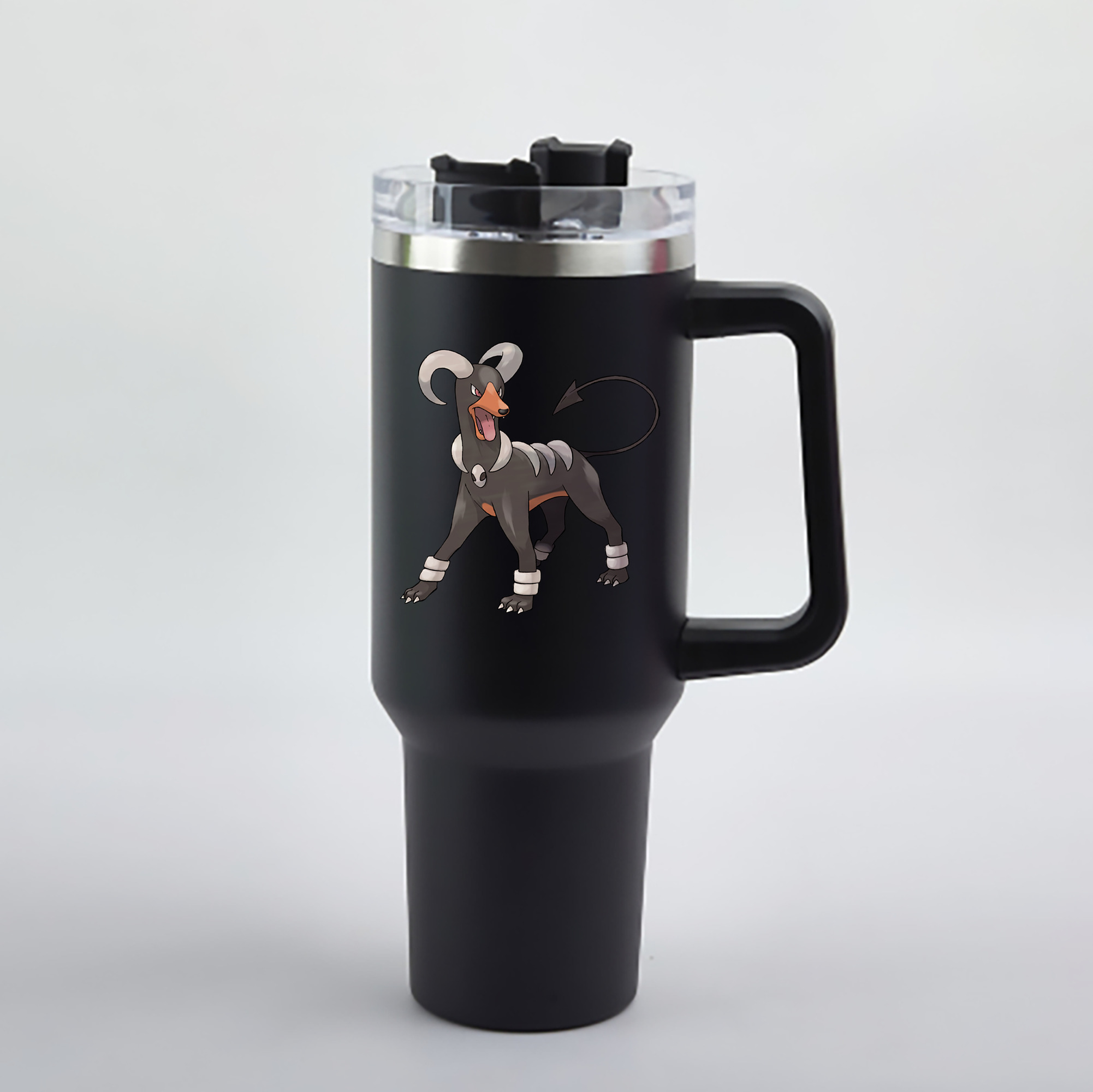 （画像用） ポケットモンスター Pokémon 1200mL車用タンブラー - クリスタルステッカー（プラスチックストロー付き）