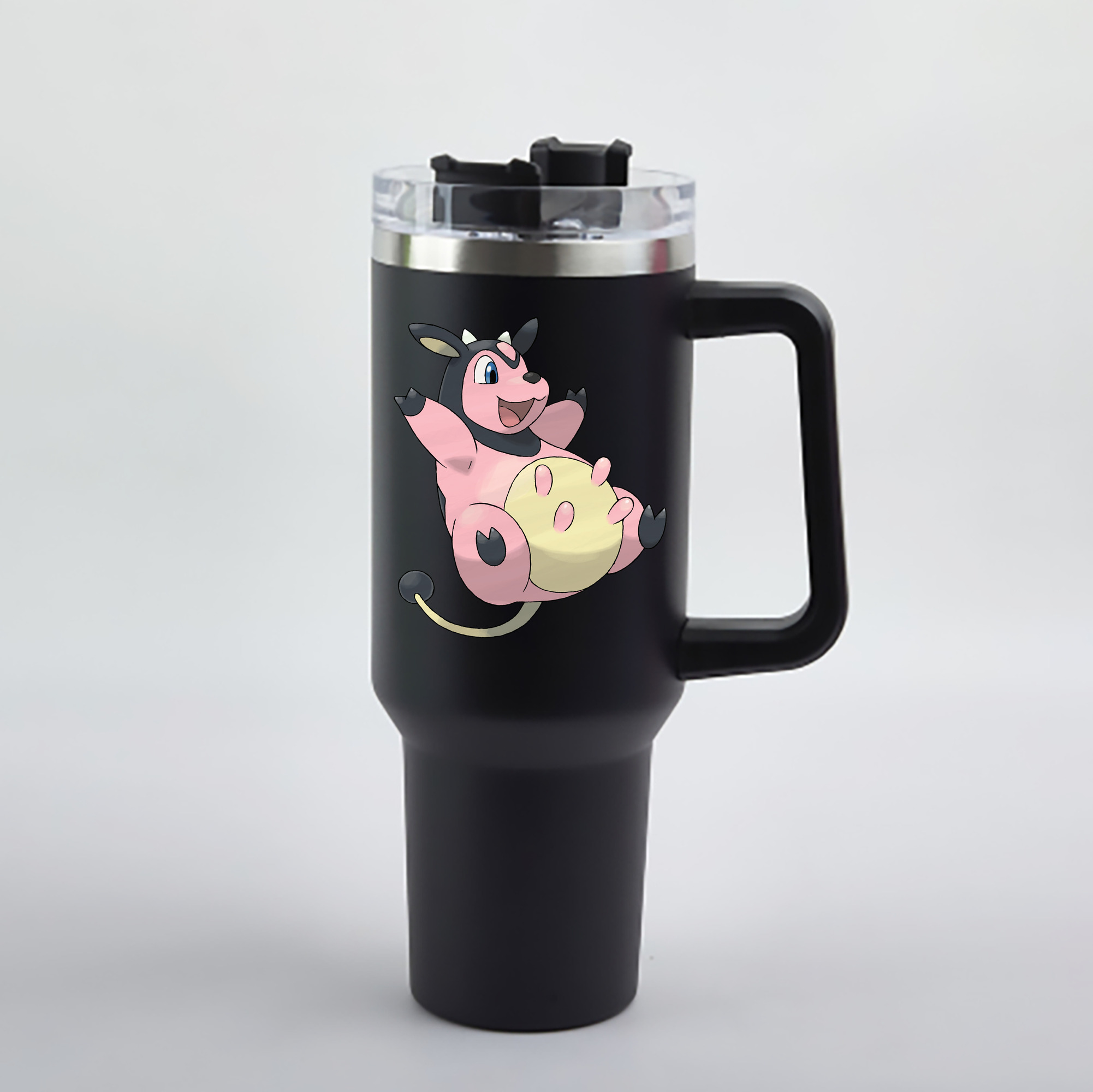 （画像用） ポケットモンスター Pokémon 1200mL車用タンブラー - クリスタルステッカー（プラスチックストロー付き）