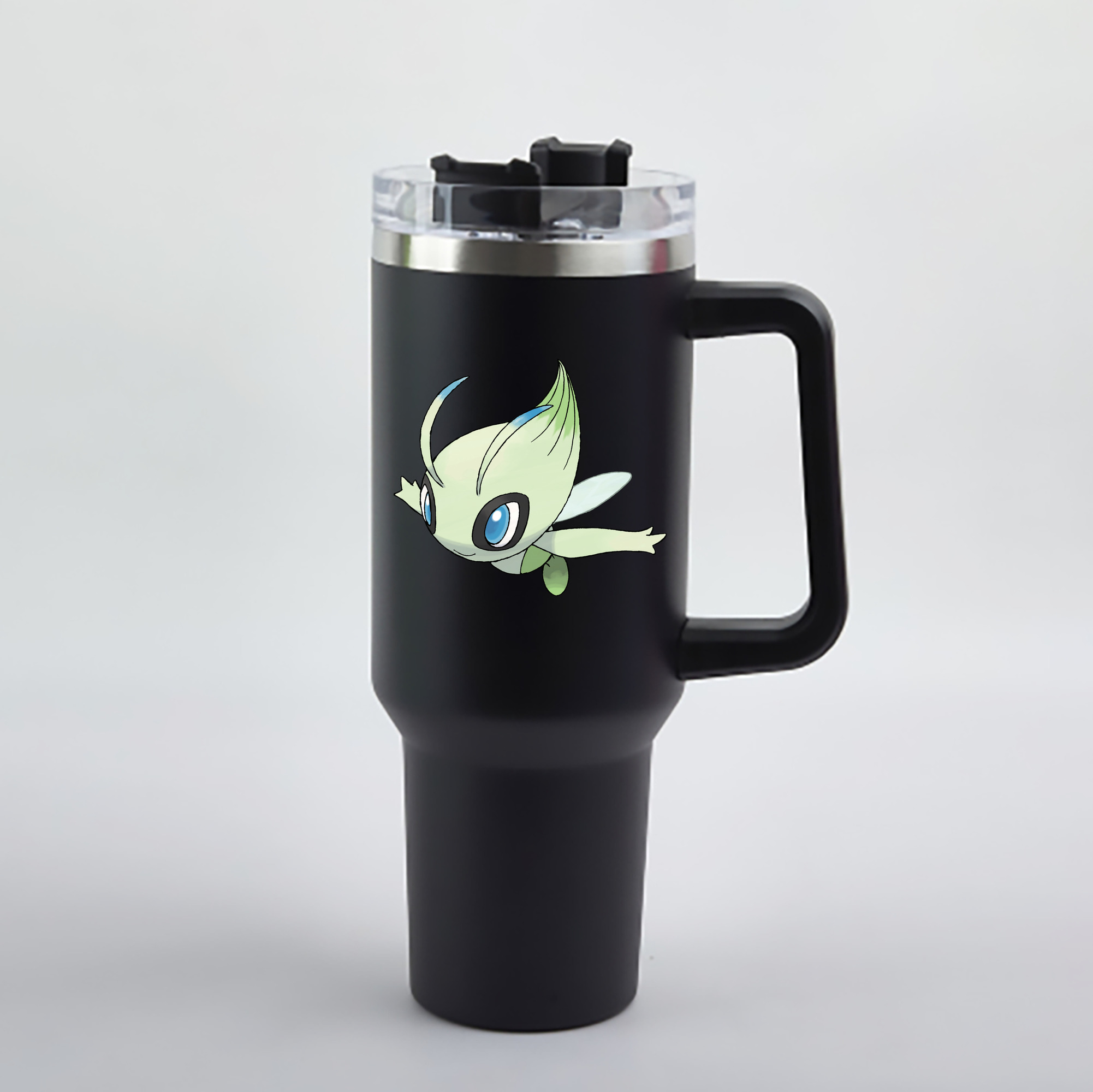 （画像用） ポケットモンスター Pokémon 1200mL車用タンブラー - クリスタルステッカー（プラスチックストロー付き）