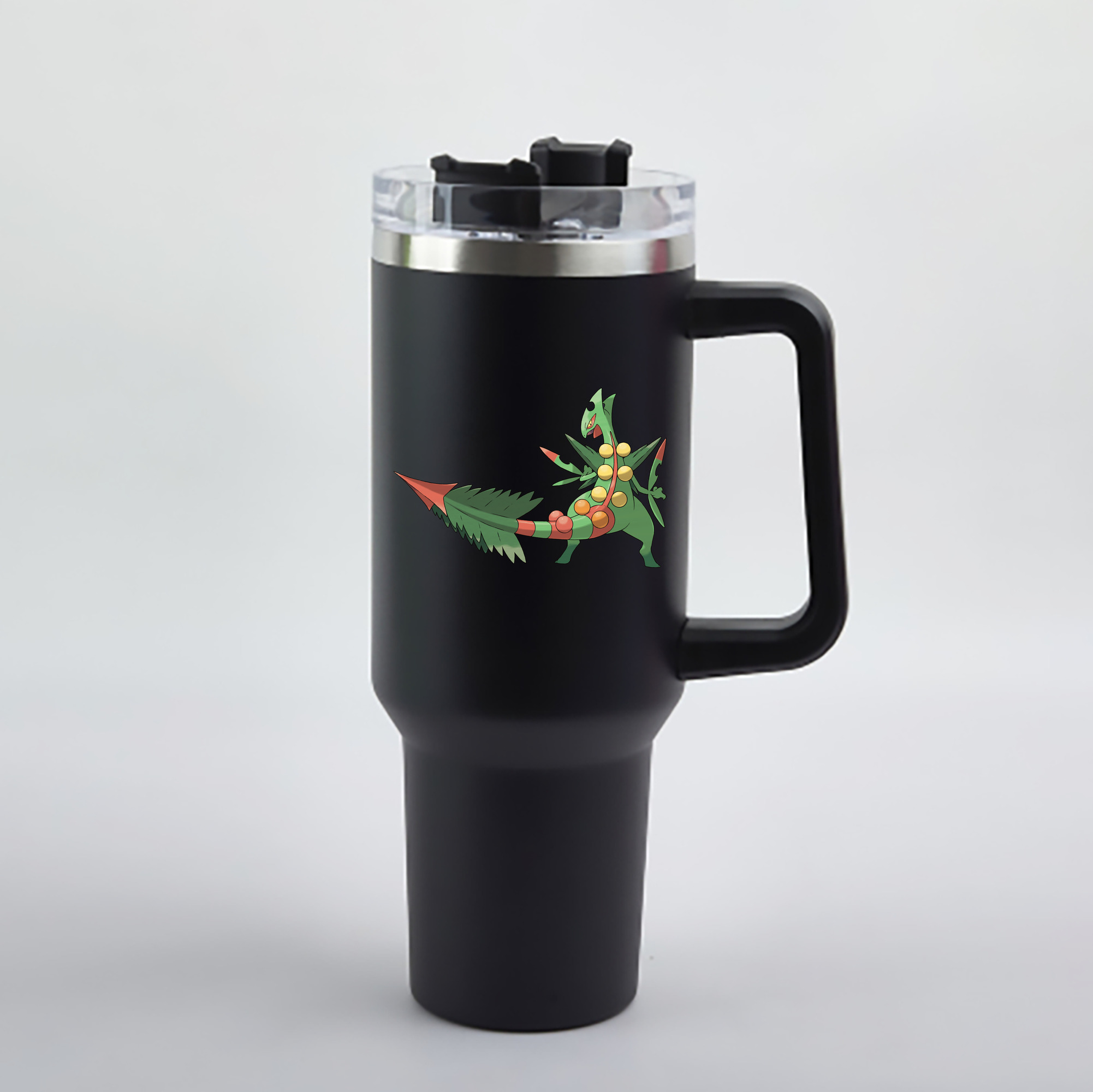 （画像用） ポケットモンスター Pokémon 1200mL車用タンブラー - クリスタルステッカー（プラスチックストロー付き）