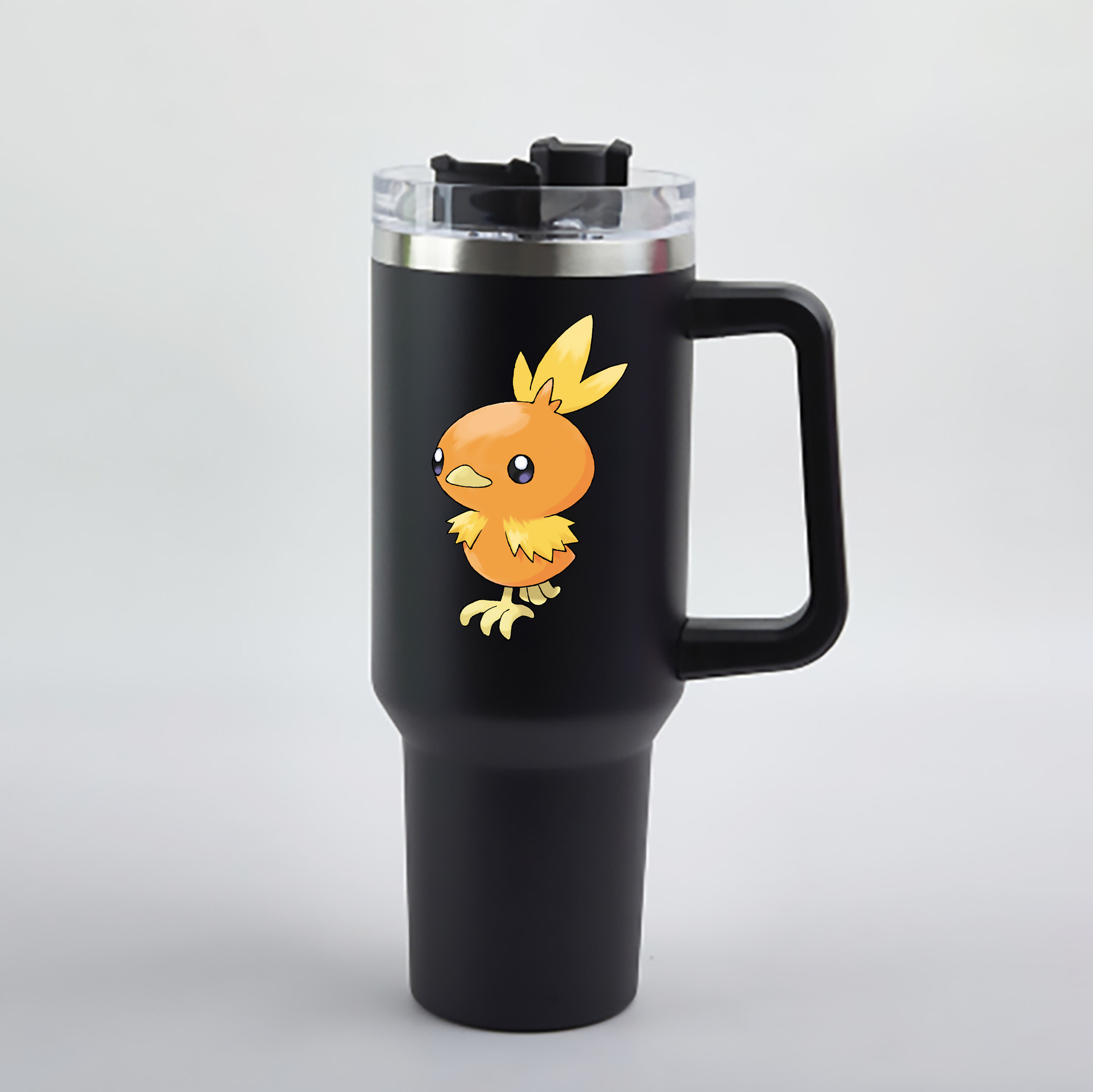 （画像用） ポケットモンスター Pokémon 1200mL車用タンブラー - クリスタルステッカー（プラスチックストロー付き）