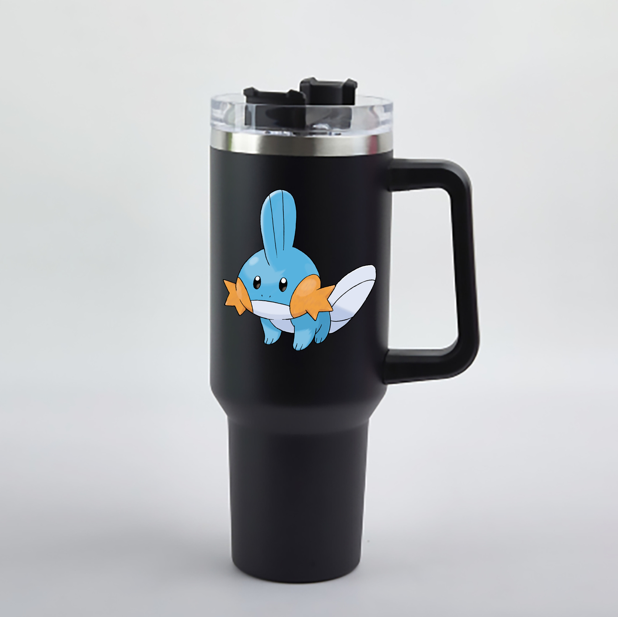 （画像用） ポケットモンスター Pokémon 1200mL車用タンブラー - クリスタルステッカー（プラスチックストロー付き）
