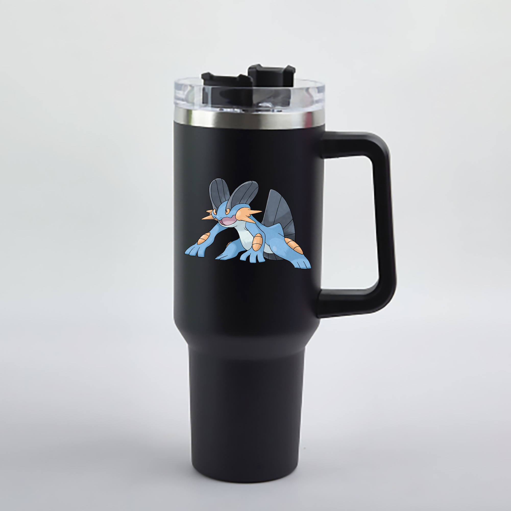 （画像用） ポケットモンスター Pokémon 1200mL車用タンブラー - クリスタルステッカー（プラスチックストロー付き）