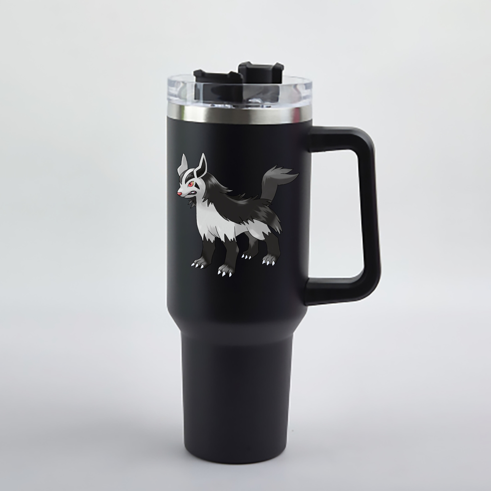 （画像用） ポケットモンスター Pokémon 1200mL車用タンブラー - クリスタルステッカー（プラスチックストロー付き）