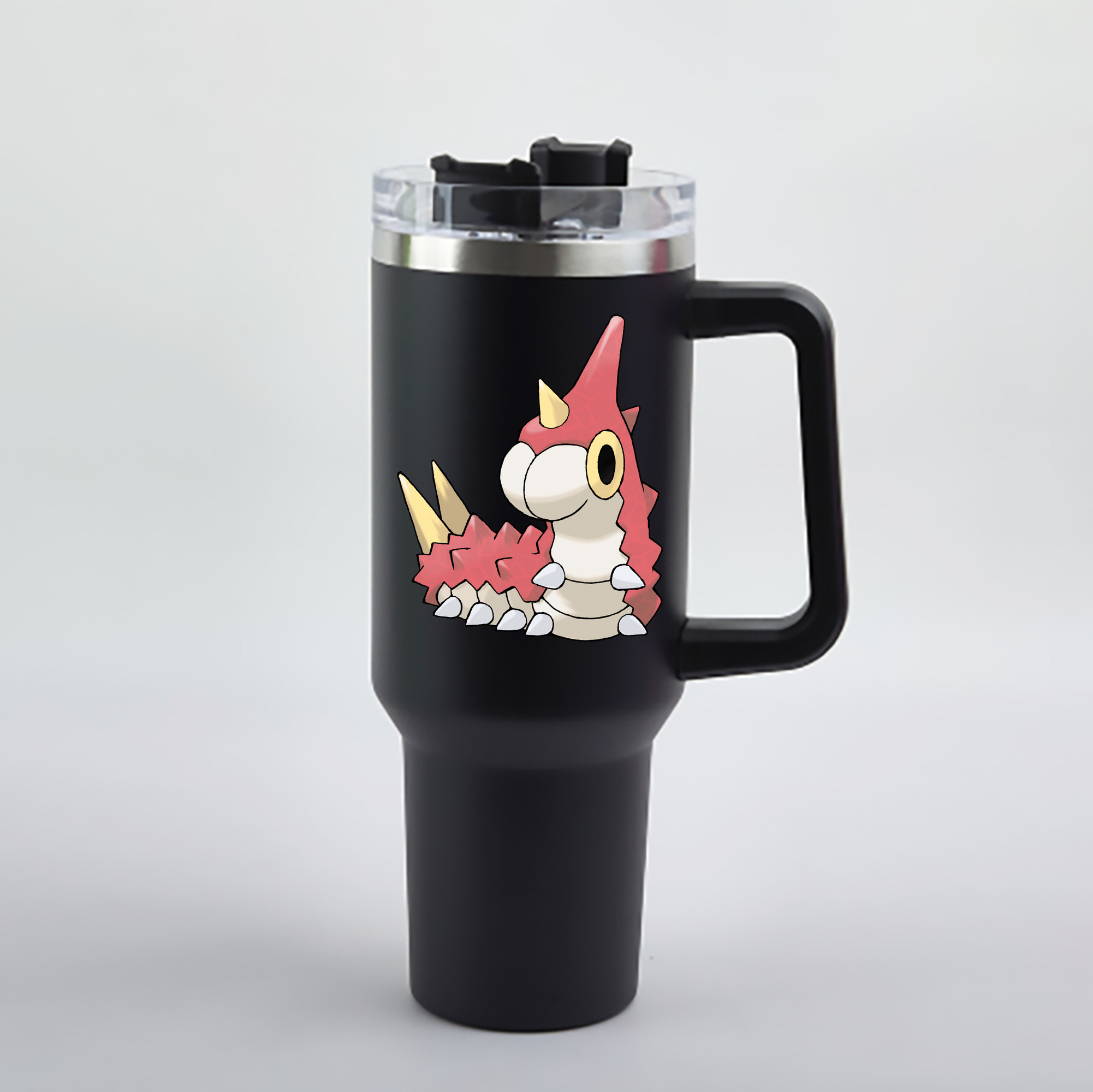 （画像用） ポケットモンスター Pokémon 1200mL車用タンブラー - クリスタルステッカー（プラスチックストロー付き）