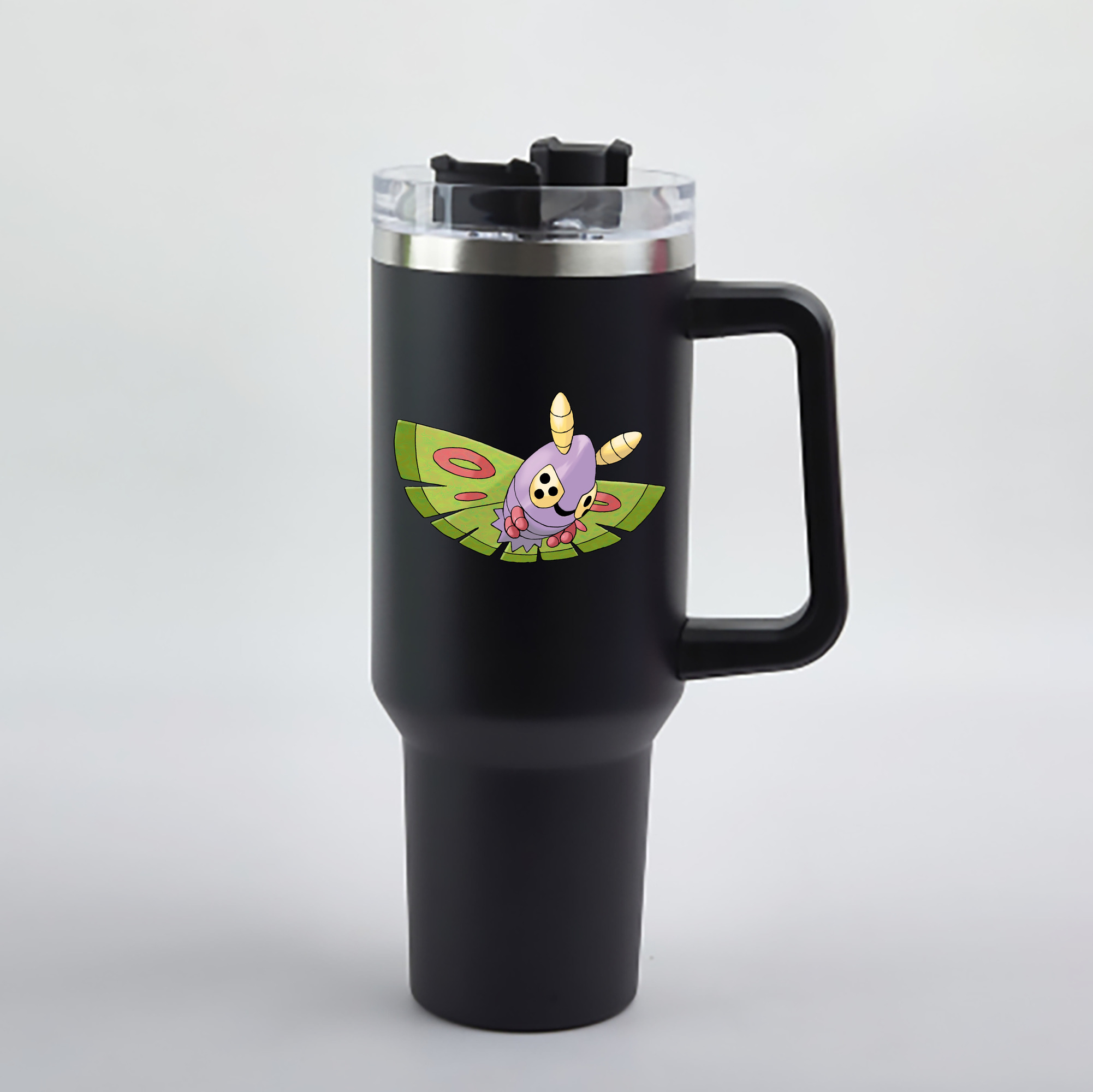 （画像用） ポケットモンスター Pokémon 1200mL車用タンブラー - クリスタルステッカー（プラスチックストロー付き）