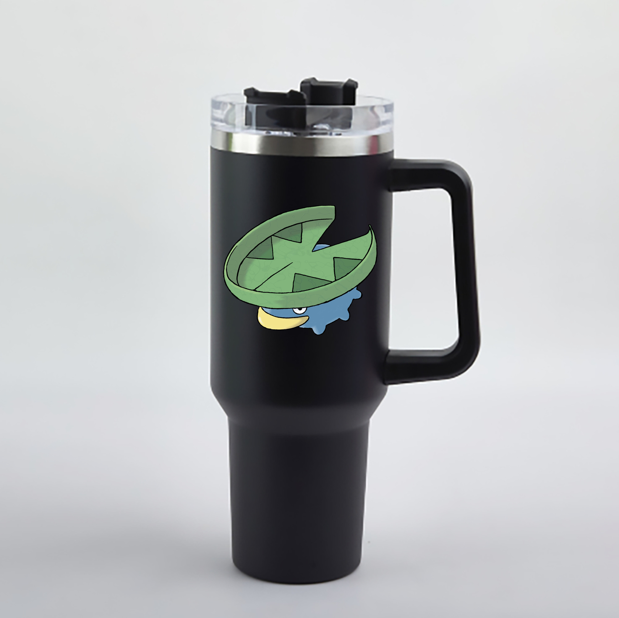 （画像用） ポケットモンスター Pokémon 1200mL車用タンブラー - クリスタルステッカー（プラスチックストロー付き）