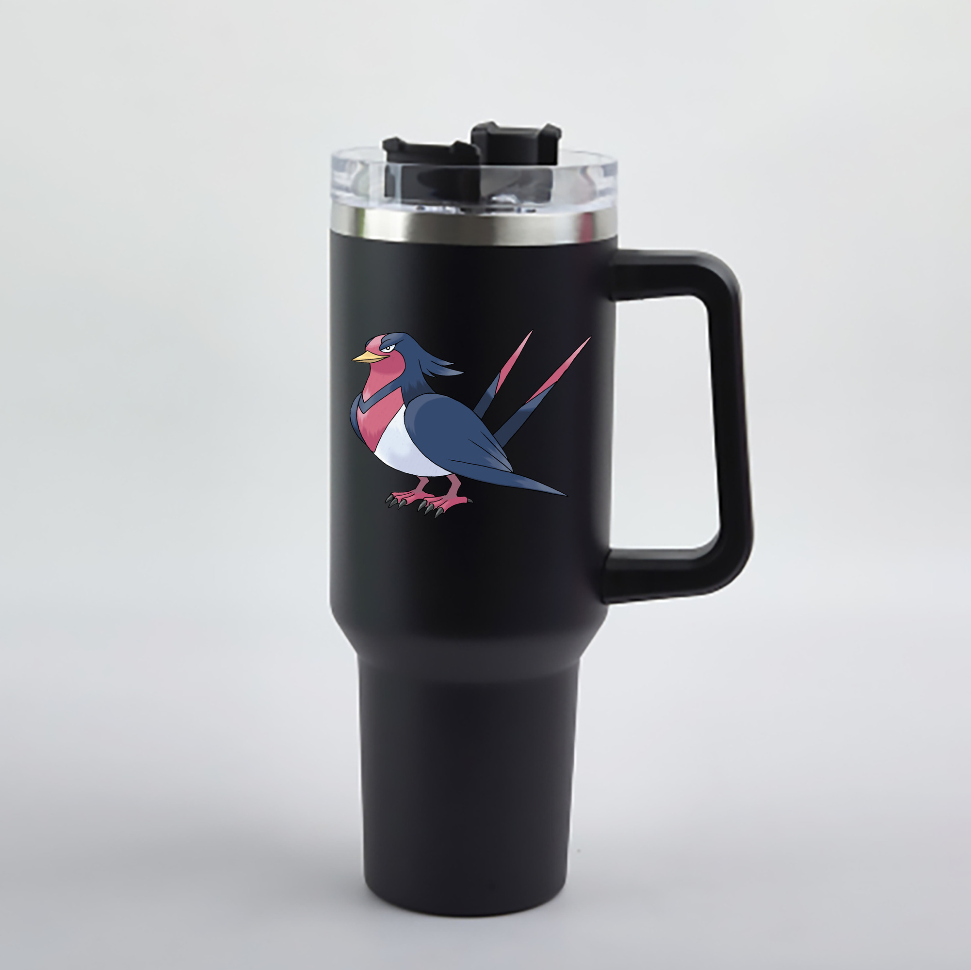 （画像用） ポケットモンスター Pokémon 1200mL車用タンブラー - クリスタルステッカー（プラスチックストロー付き）