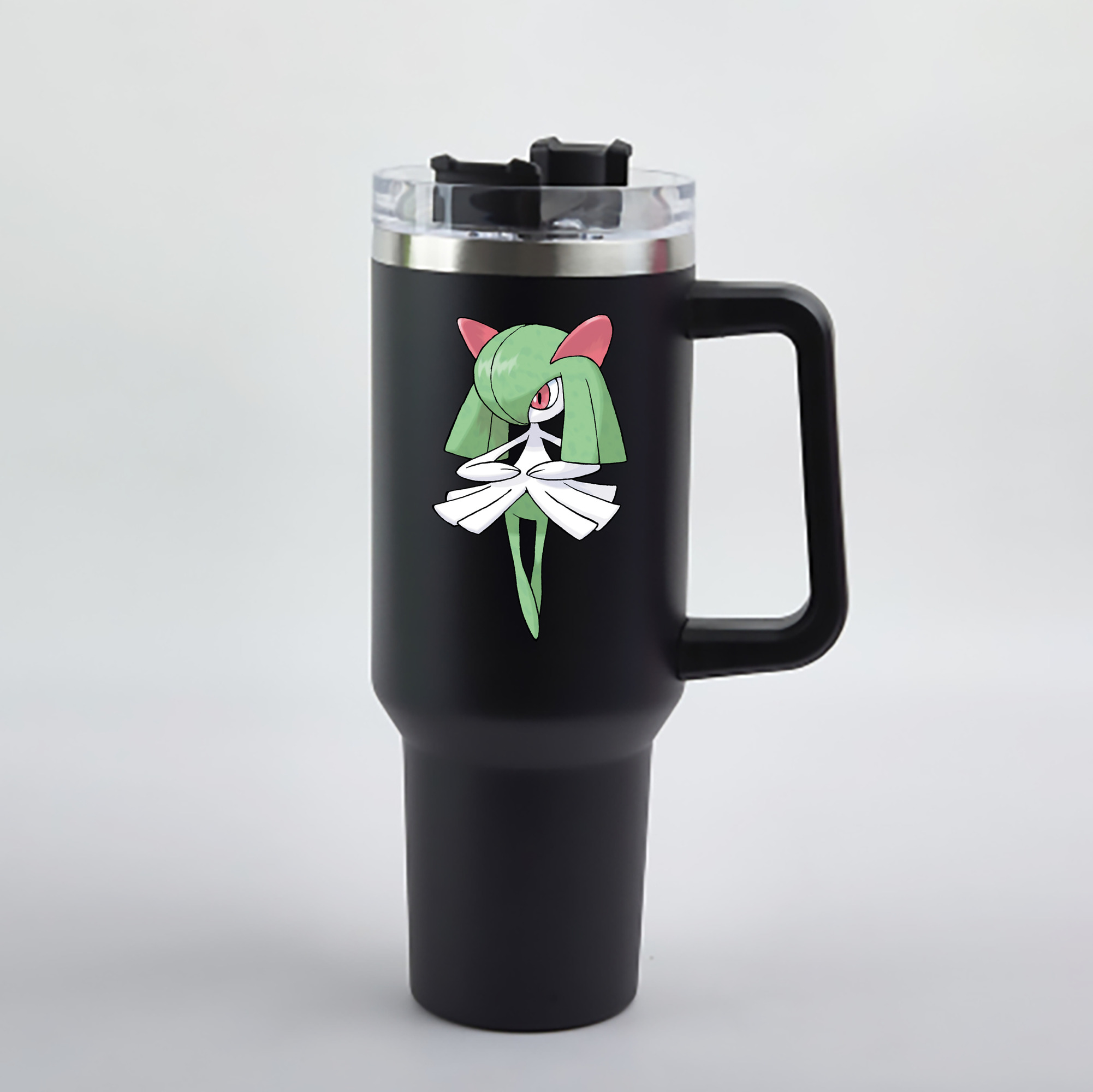 （画像用） ポケットモンスター Pokémon 1200mL車用タンブラー - クリスタルステッカー（プラスチックストロー付き）