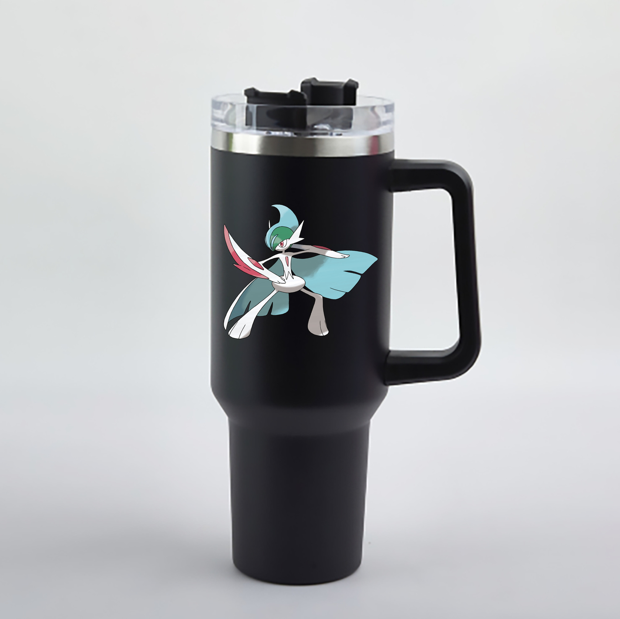 （画像用） ポケットモンスター Pokémon 1200mL車用タンブラー - クリスタルステッカー（プラスチックストロー付き）
