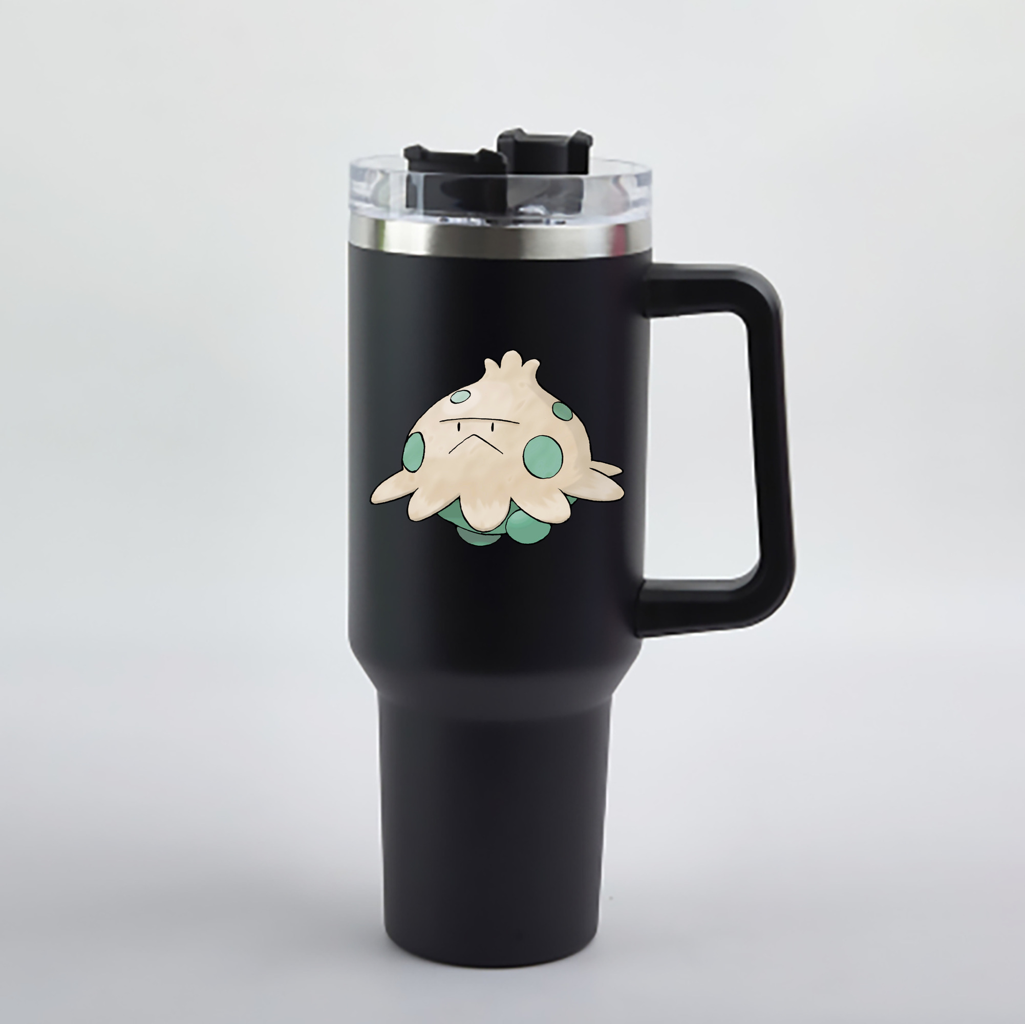 （画像用） ポケットモンスター Pokémon 1200mL車用タンブラー - クリスタルステッカー（プラスチックストロー付き）