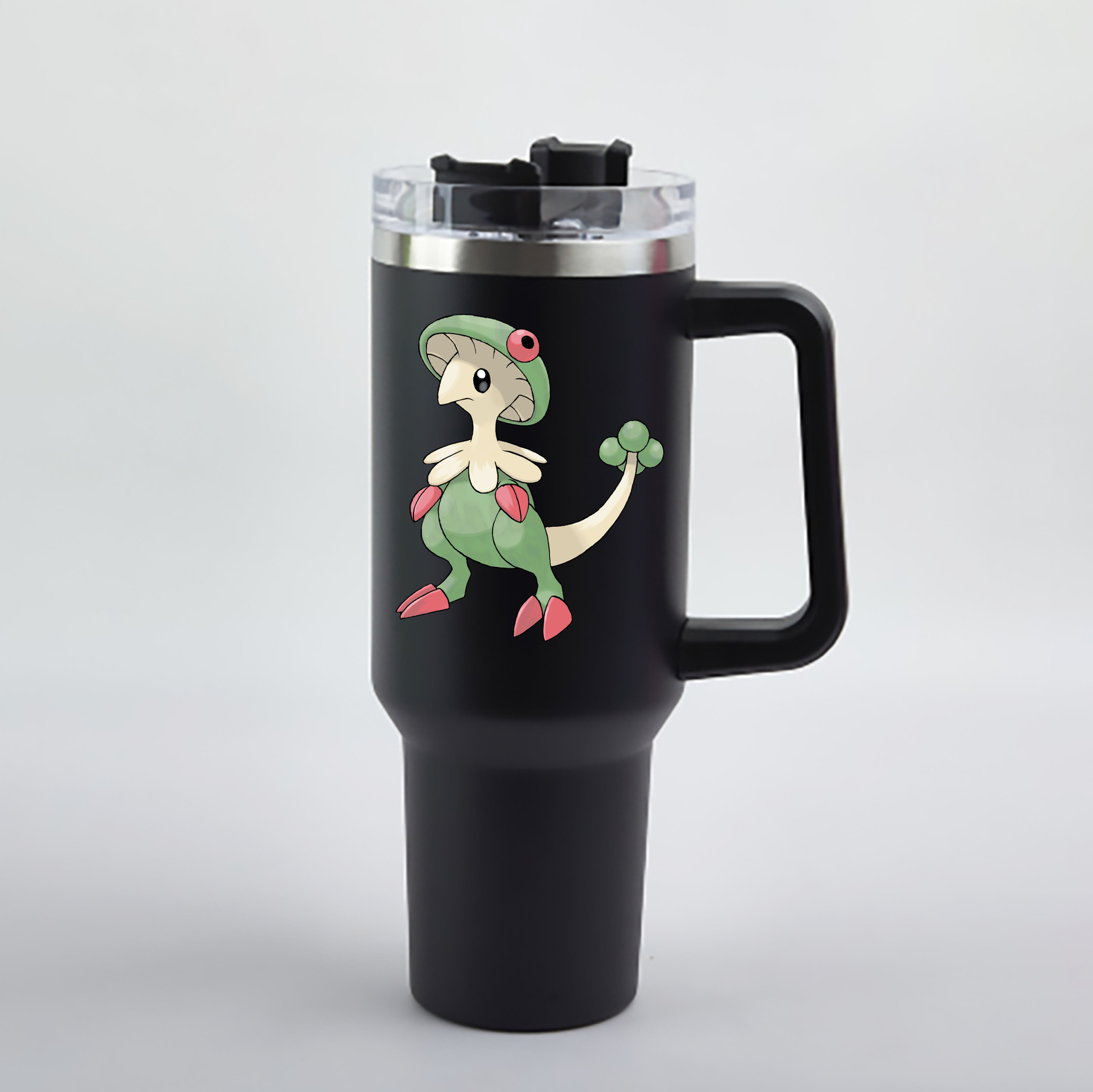 （画像用） ポケットモンスター Pokémon 1200mL車用タンブラー - クリスタルステッカー（プラスチックストロー付き）