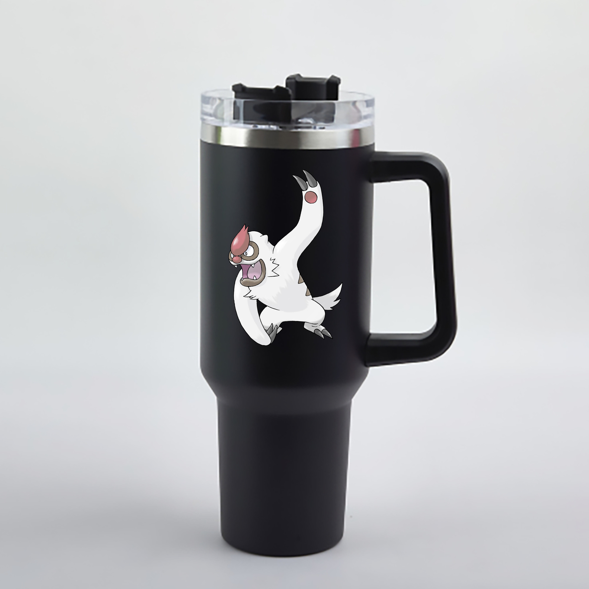 （画像用） ポケットモンスター Pokémon 1200mL車用タンブラー - クリスタルステッカー（プラスチックストロー付き）