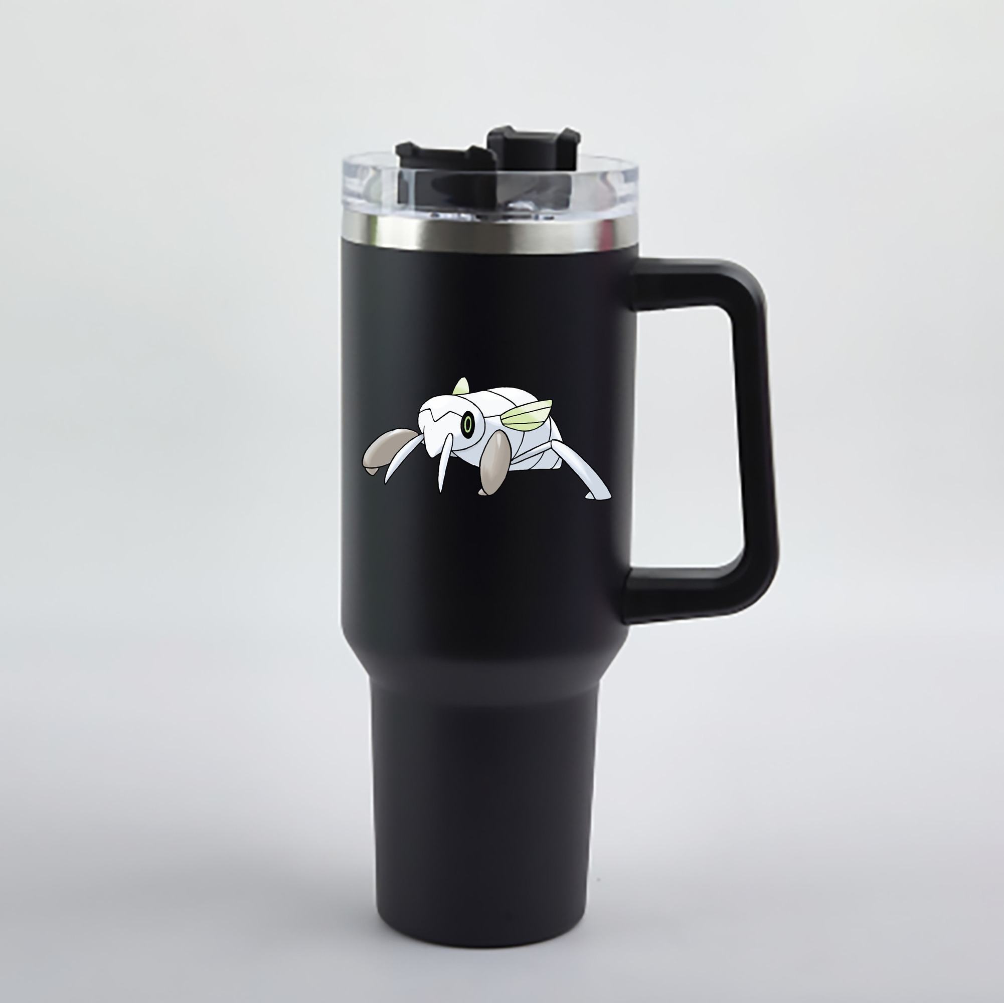 （画像用） ポケットモンスター Pokémon 1200mL車用タンブラー - クリスタルステッカー（プラスチックストロー付き）