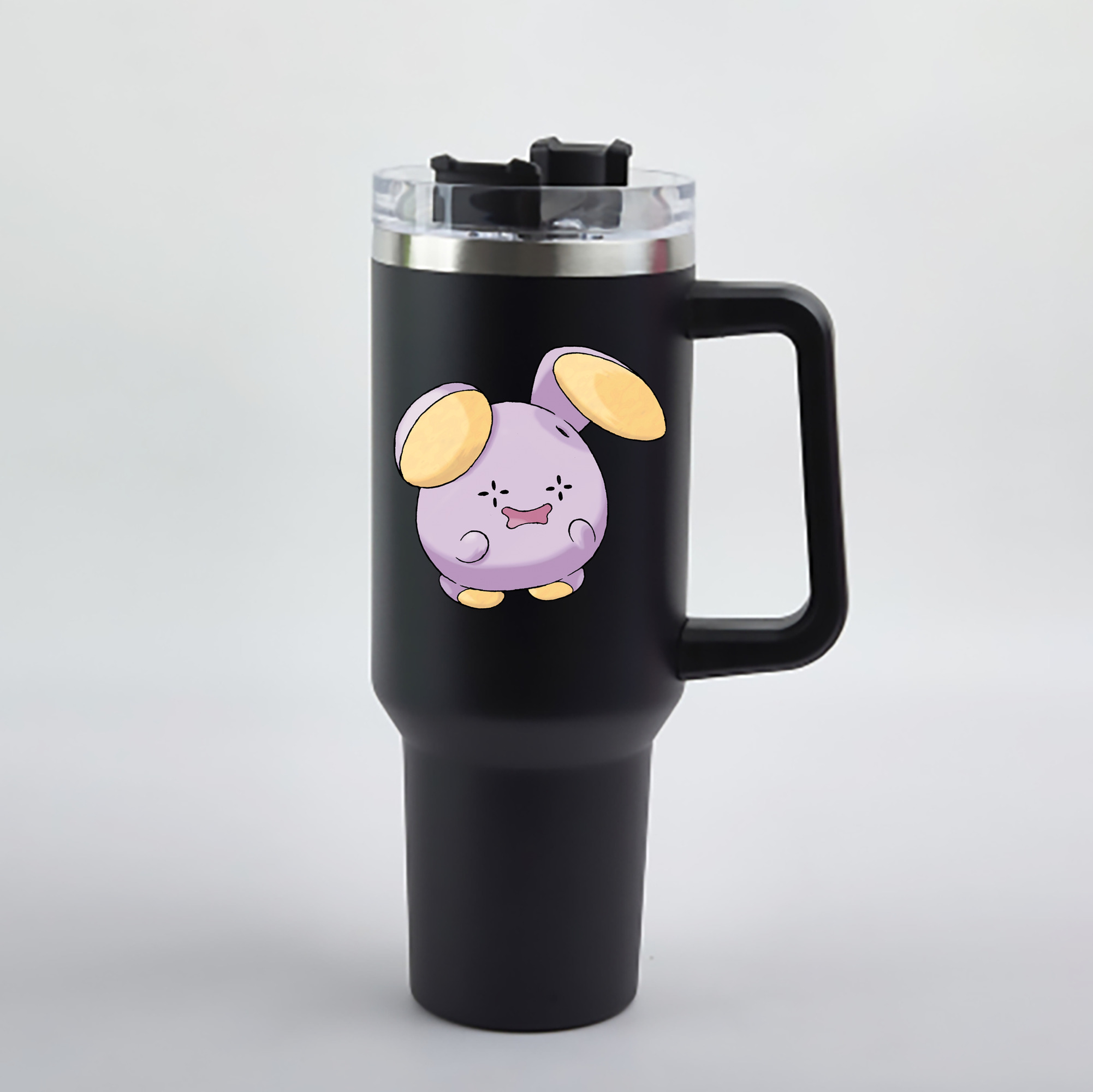 （画像用） ポケットモンスター Pokémon 1200mL車用タンブラー - クリスタルステッカー（プラスチックストロー付き）