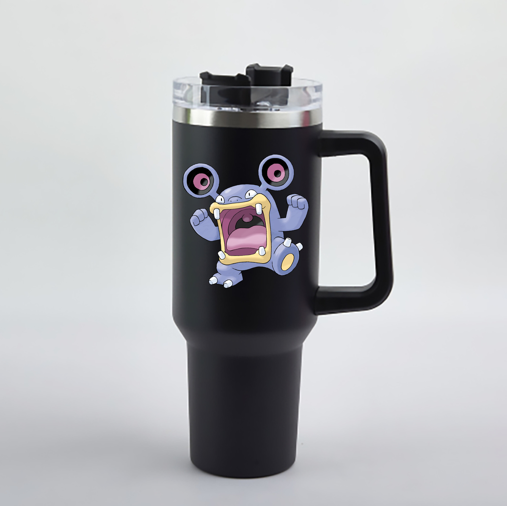 （画像用） ポケットモンスター Pokémon 1200mL車用タンブラー - クリスタルステッカー（プラスチックストロー付き）
