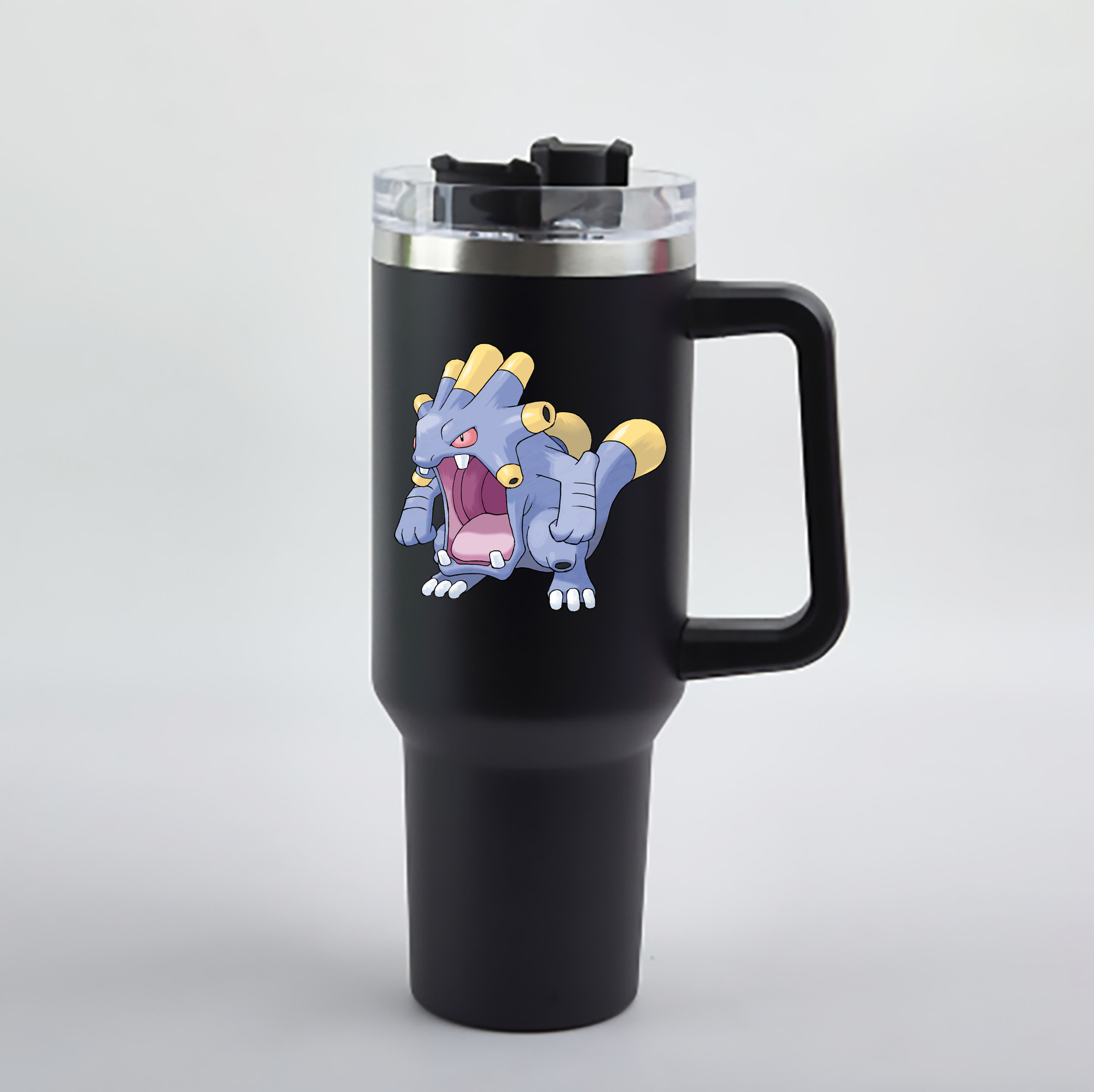 （画像用） ポケットモンスター Pokémon 1200mL車用タンブラー - クリスタルステッカー（プラスチックストロー付き）