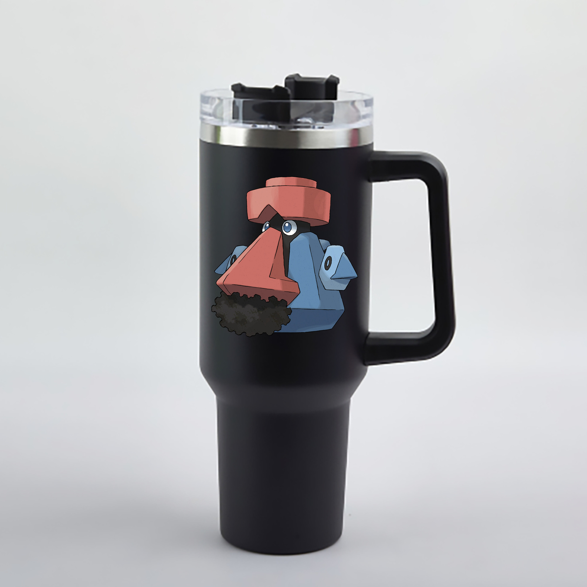 （画像用） ポケットモンスター Pokémon 1200mL車用タンブラー - クリスタルステッカー（プラスチックストロー付き）