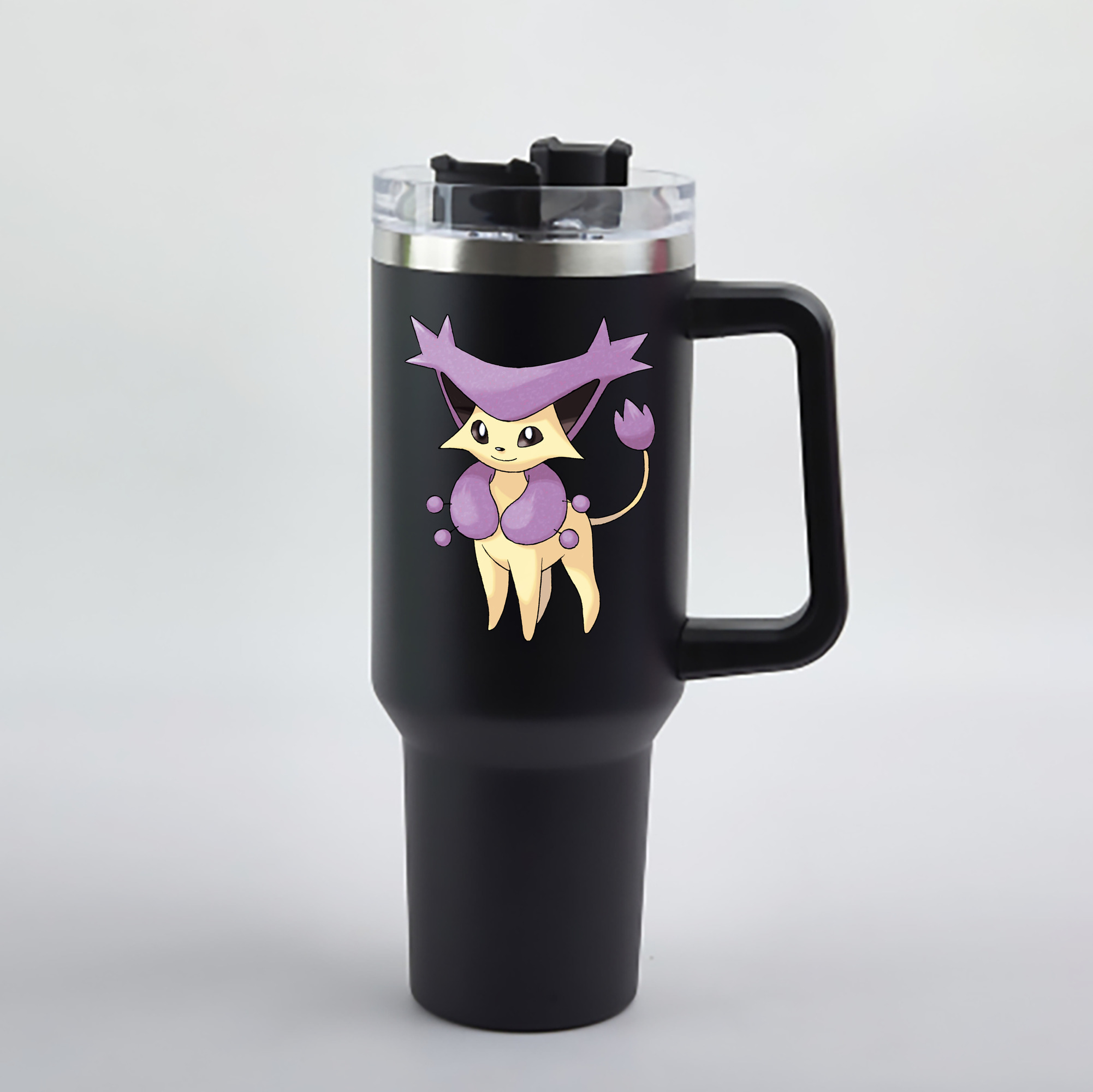 （画像用） ポケットモンスター Pokémon 1200mL車用タンブラー - クリスタルステッカー（プラスチックストロー付き）