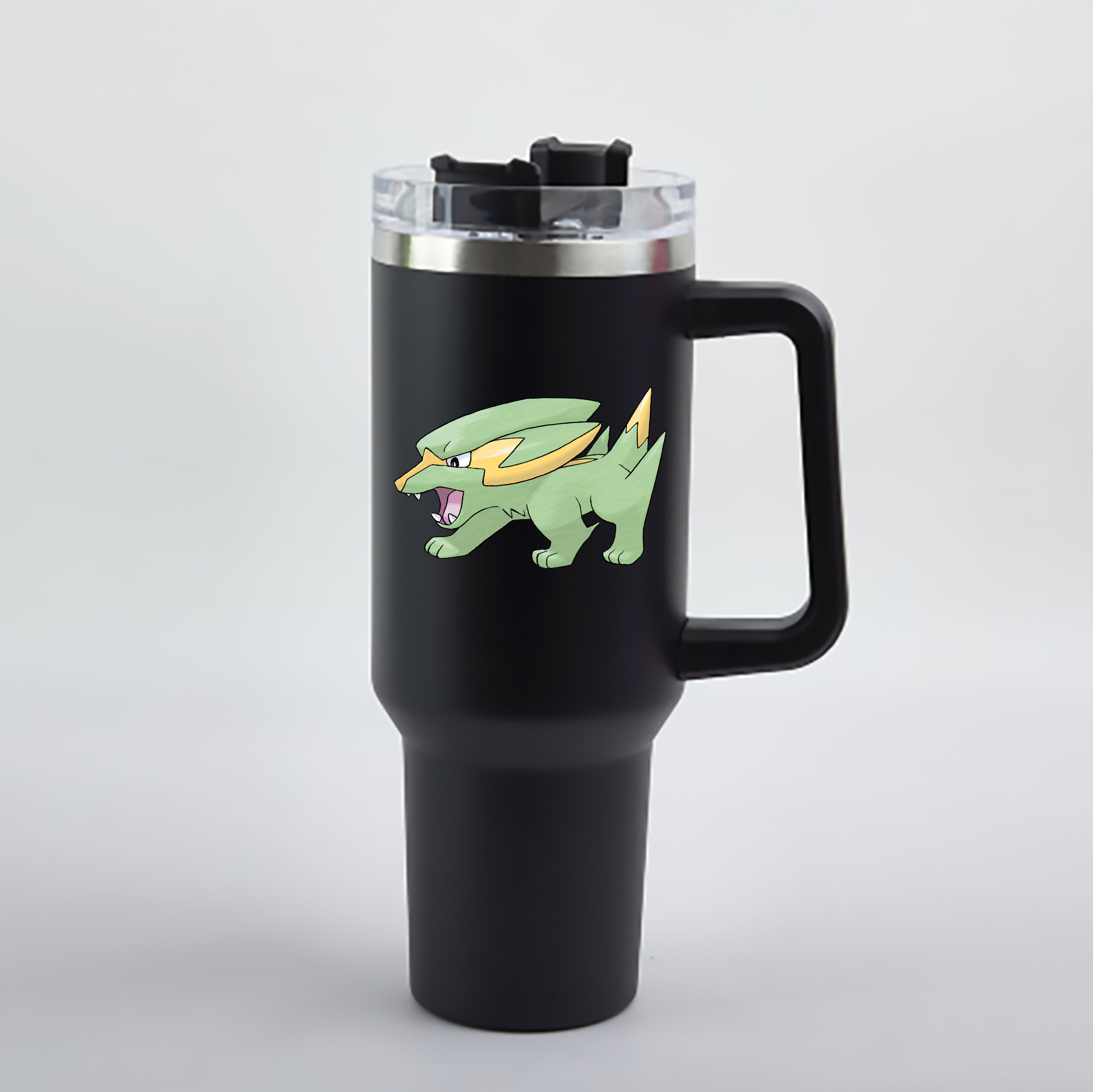 （画像用） ポケットモンスター Pokémon 1200mL車用タンブラー - クリスタルステッカー（プラスチックストロー付き）