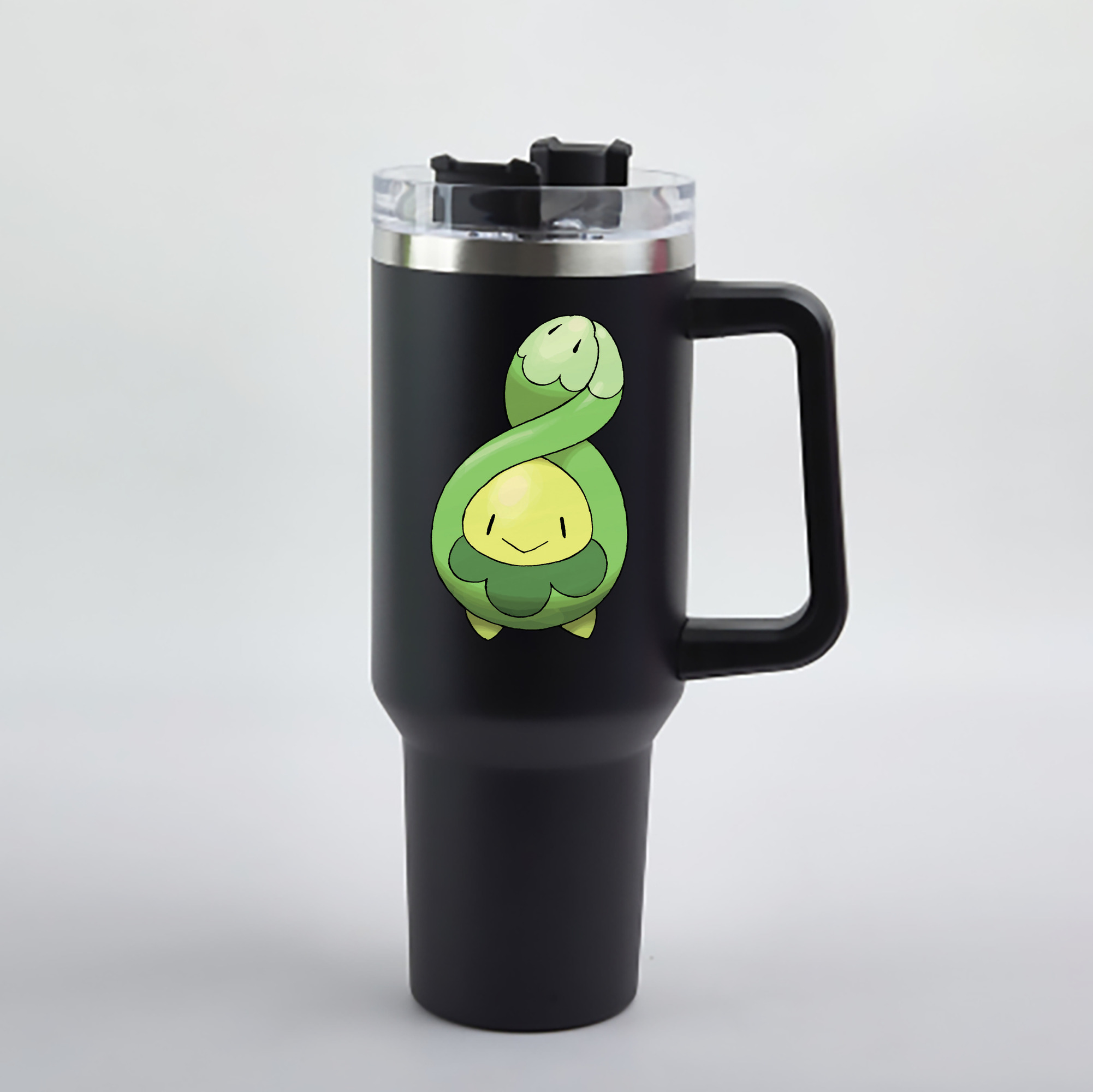 （画像用） ポケットモンスター Pokémon 1200mL車用タンブラー - クリスタルステッカー（プラスチックストロー付き）