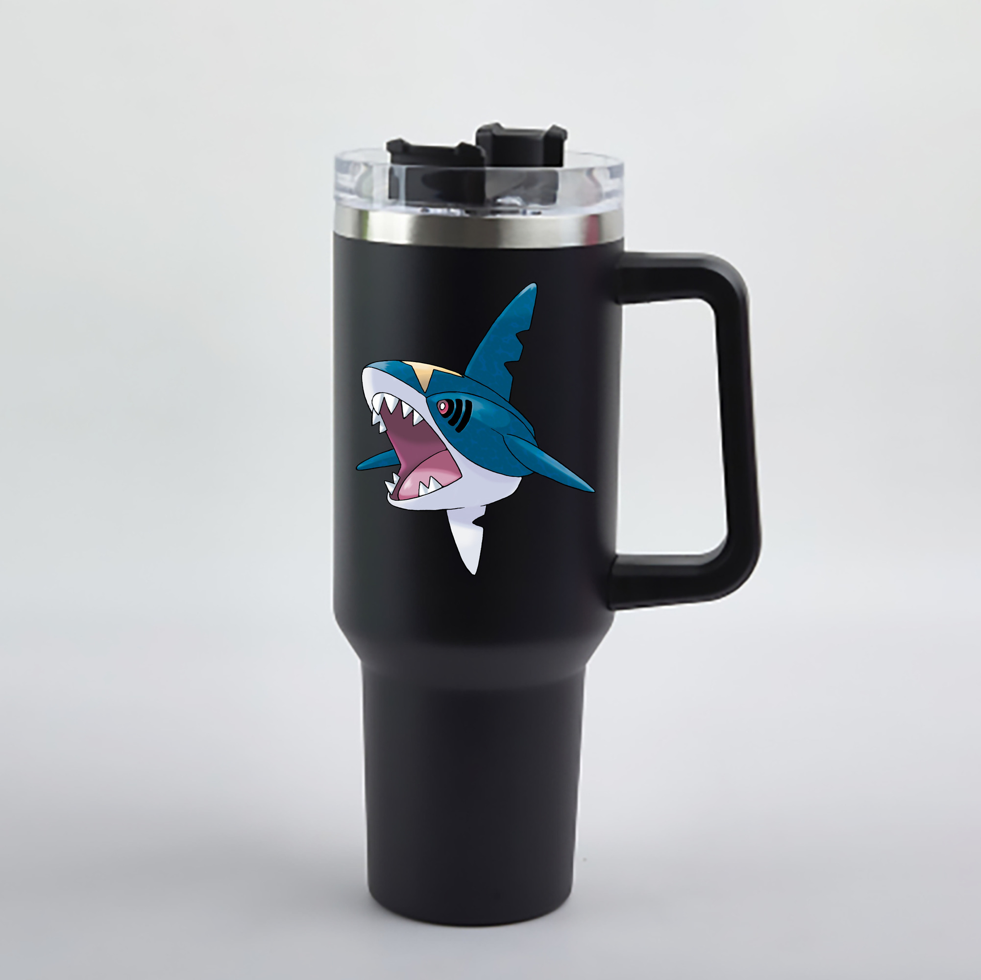 （画像用） ポケットモンスター Pokémon 1200mL車用タンブラー - クリスタルステッカー（プラスチックストロー付き）