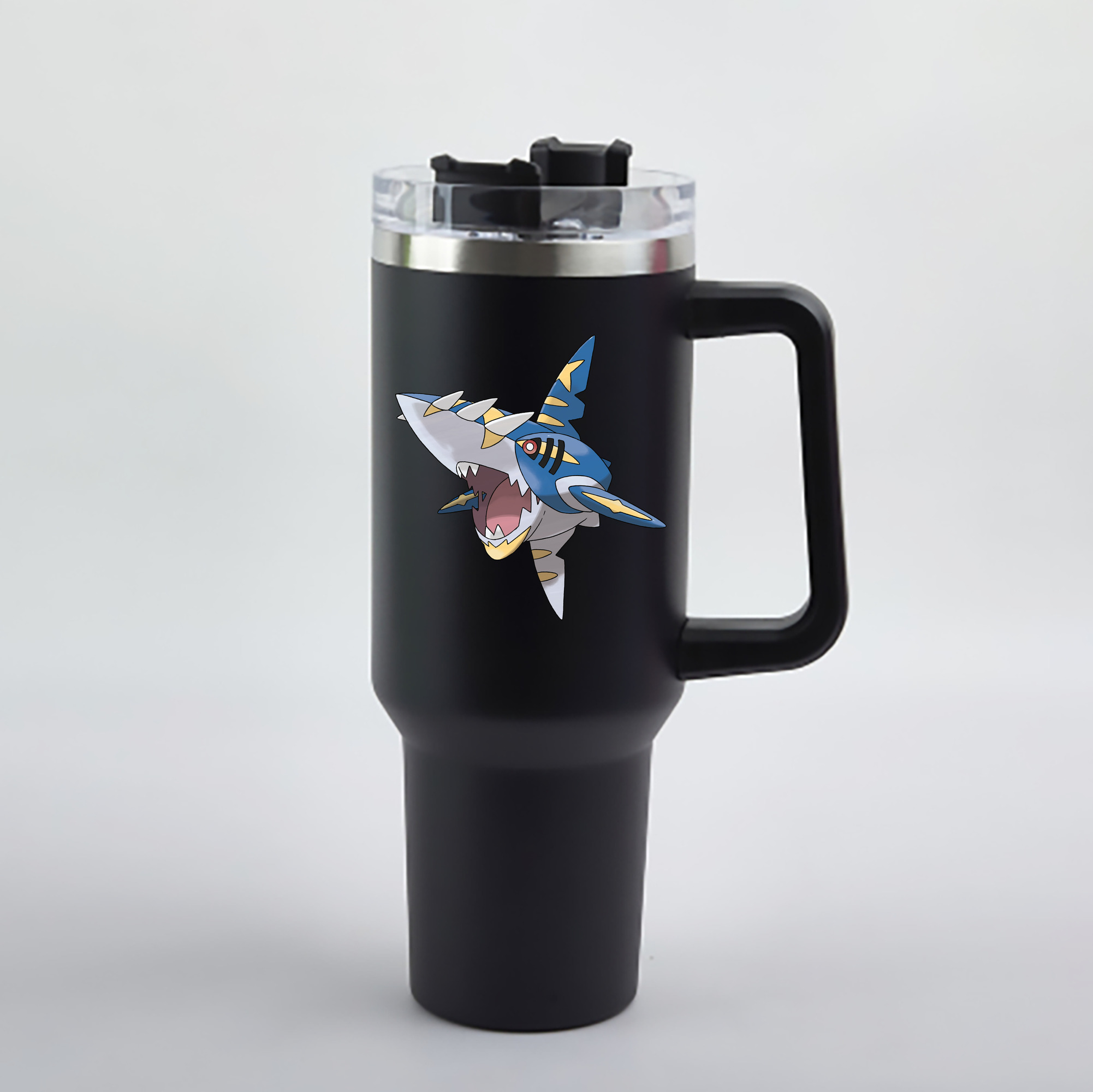 （画像用） ポケットモンスター Pokémon 1200mL車用タンブラー - クリスタルステッカー（プラスチックストロー付き）