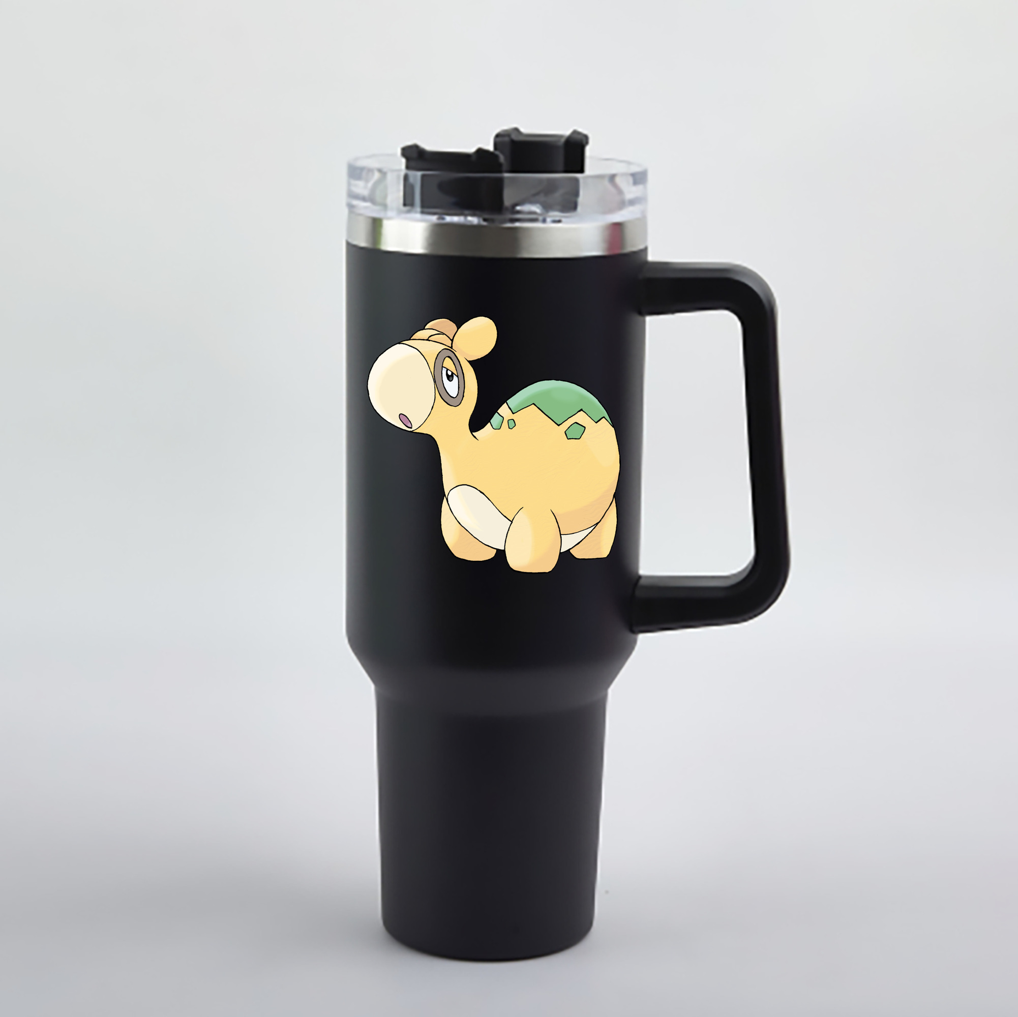 （画像用） ポケットモンスター Pokémon 1200mL車用タンブラー - クリスタルステッカー（プラスチックストロー付き）