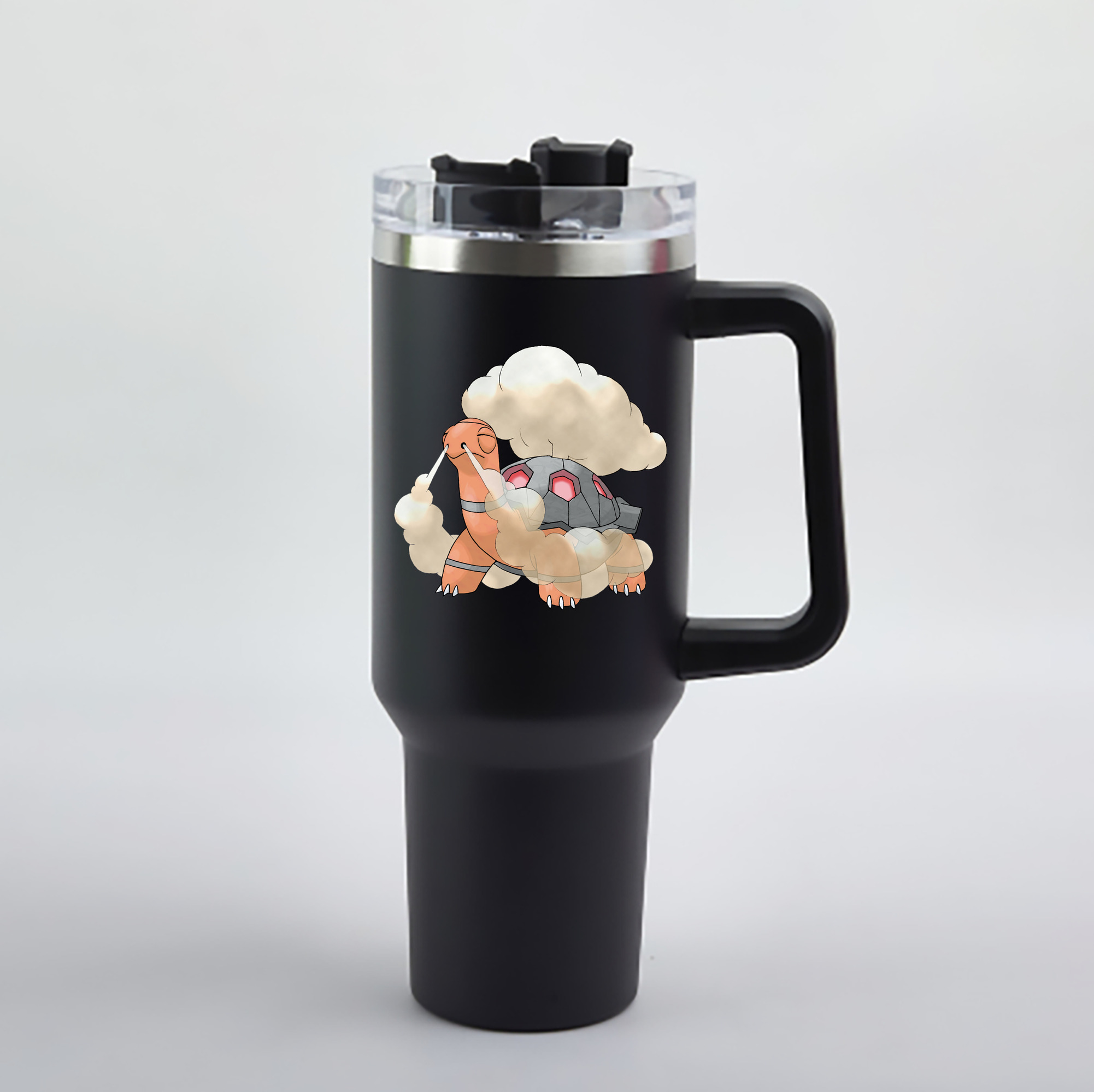 （画像用） ポケットモンスター Pokémon 1200mL車用タンブラー - クリスタルステッカー（プラスチックストロー付き）
