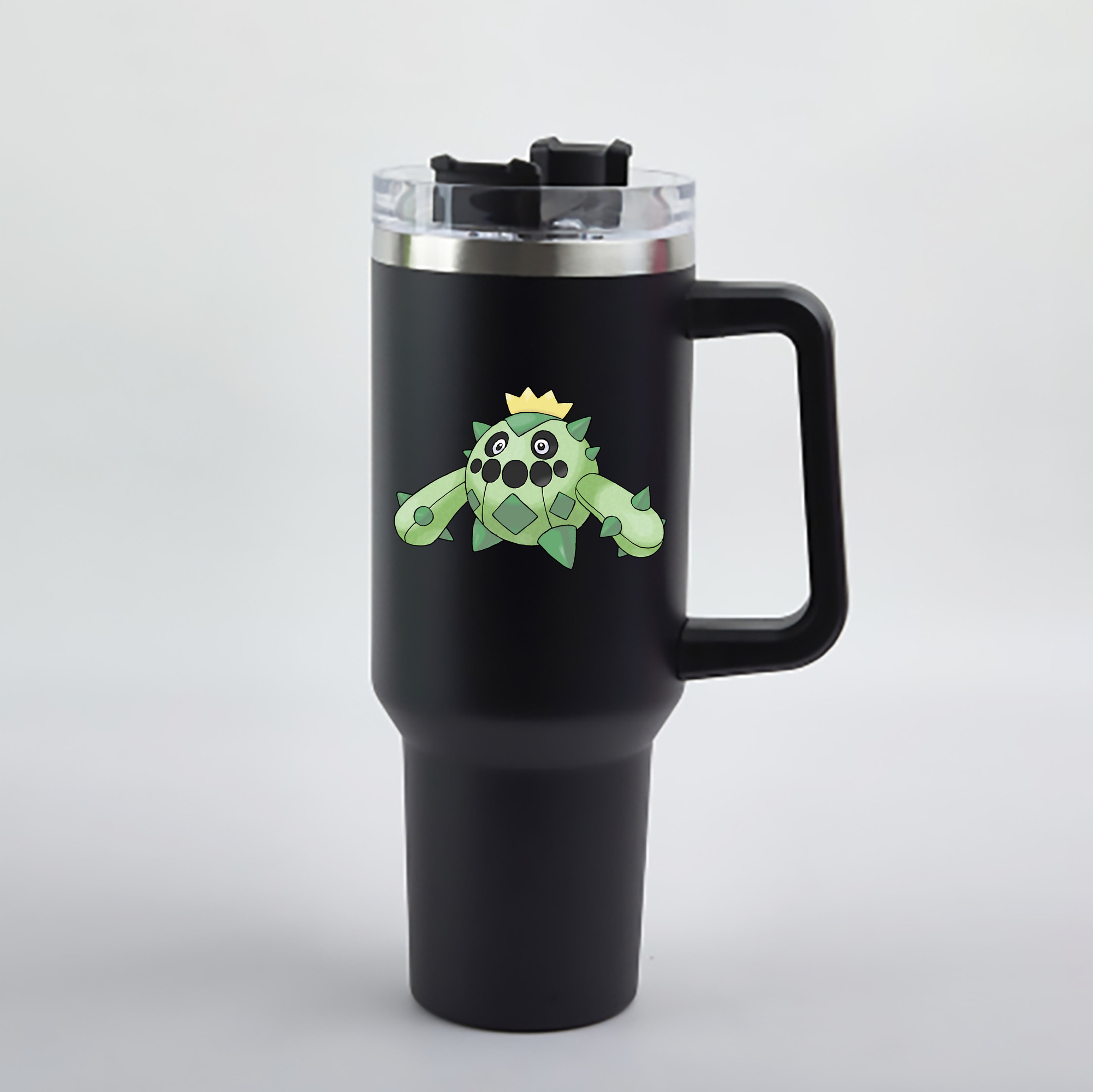 （画像用） ポケットモンスター Pokémon 1200mL車用タンブラー - クリスタルステッカー（プラスチックストロー付き）