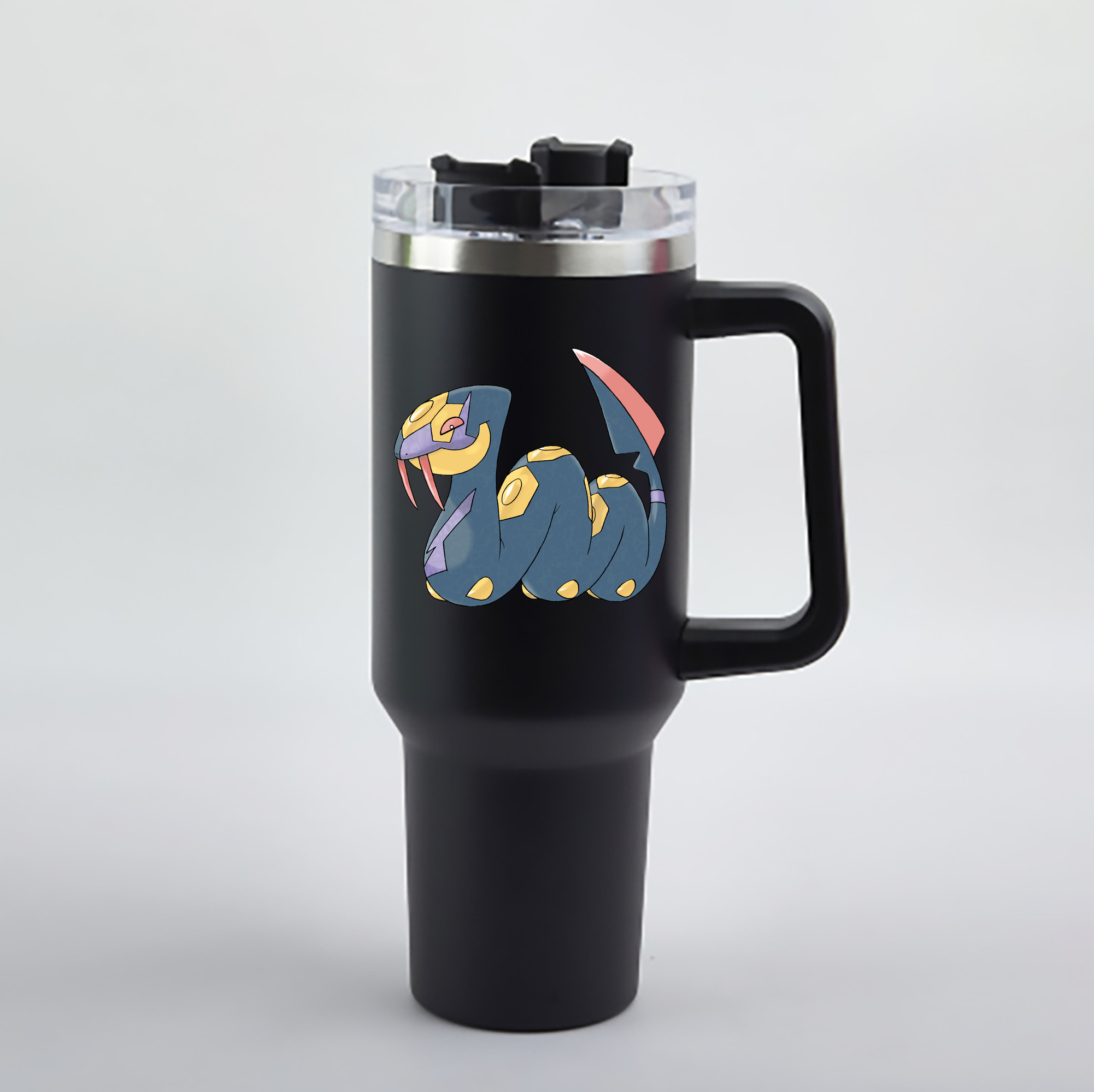 （画像用） ポケットモンスター Pokémon 1200mL車用タンブラー - クリスタルステッカー（プラスチックストロー付き）