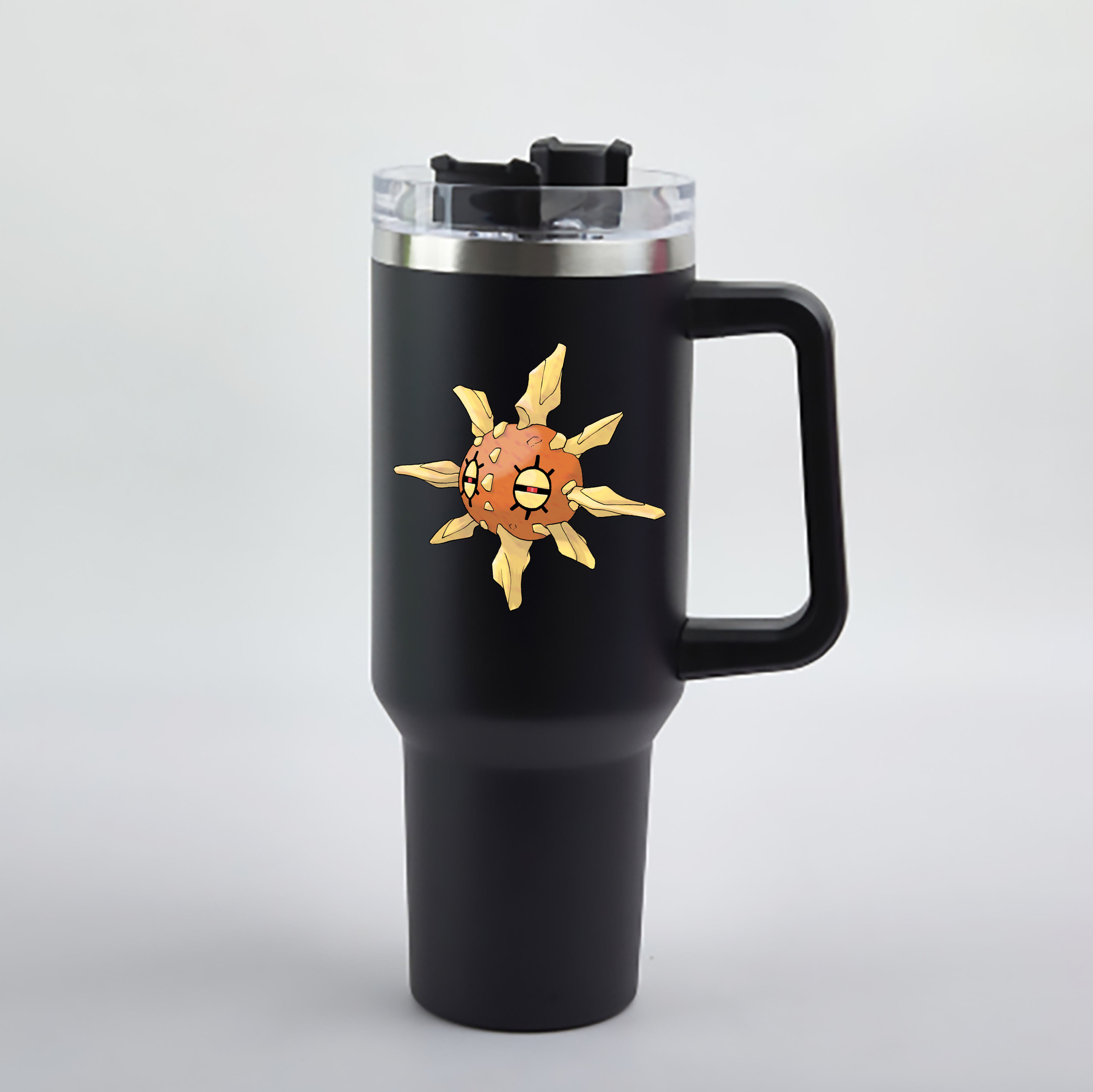 （画像用） ポケットモンスター Pokémon 1200mL車用タンブラー - クリスタルステッカー（プラスチックストロー付き）