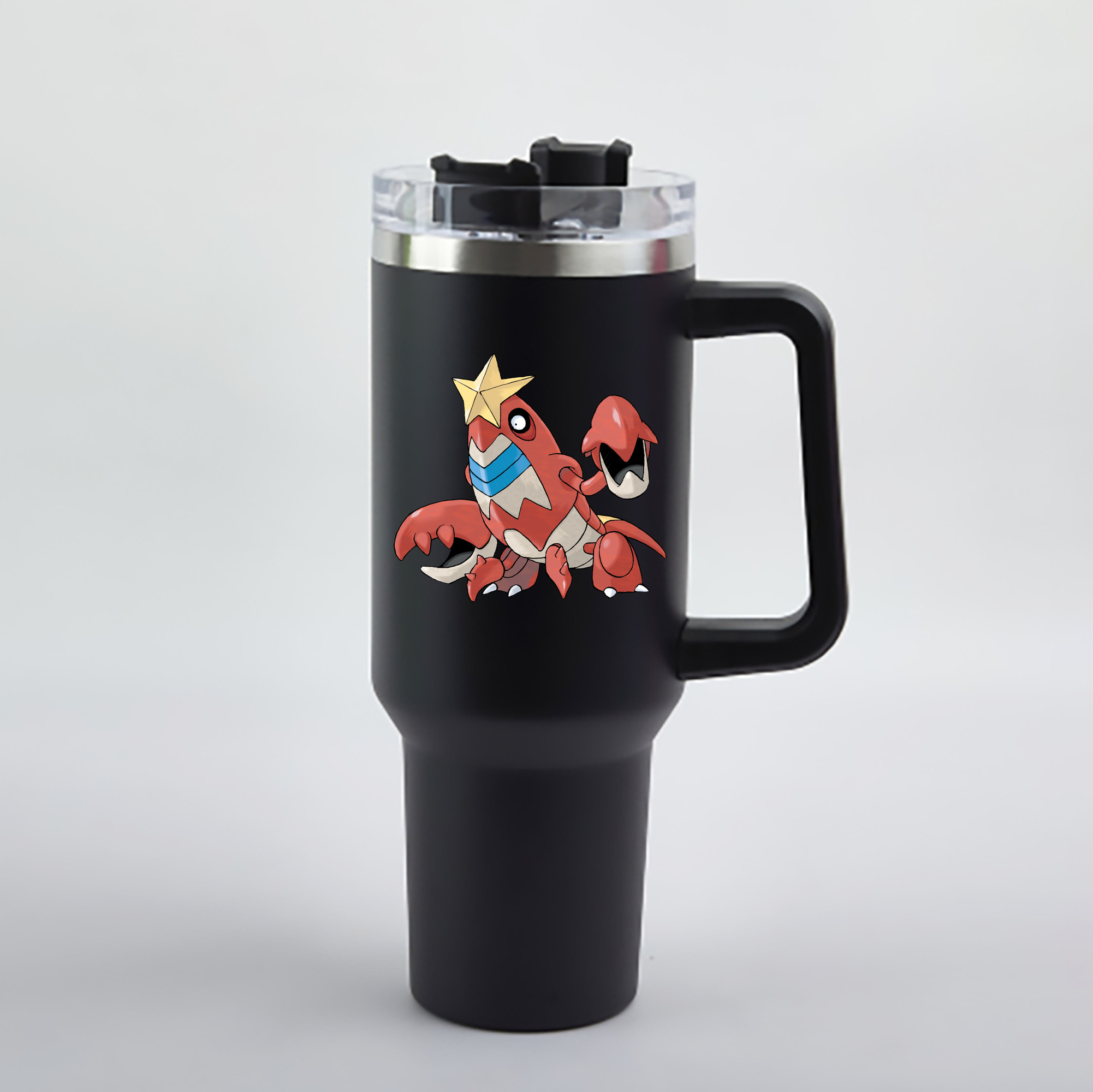 （画像用） ポケットモンスター Pokémon 1200mL車用タンブラー - クリスタルステッカー（プラスチックストロー付き）
